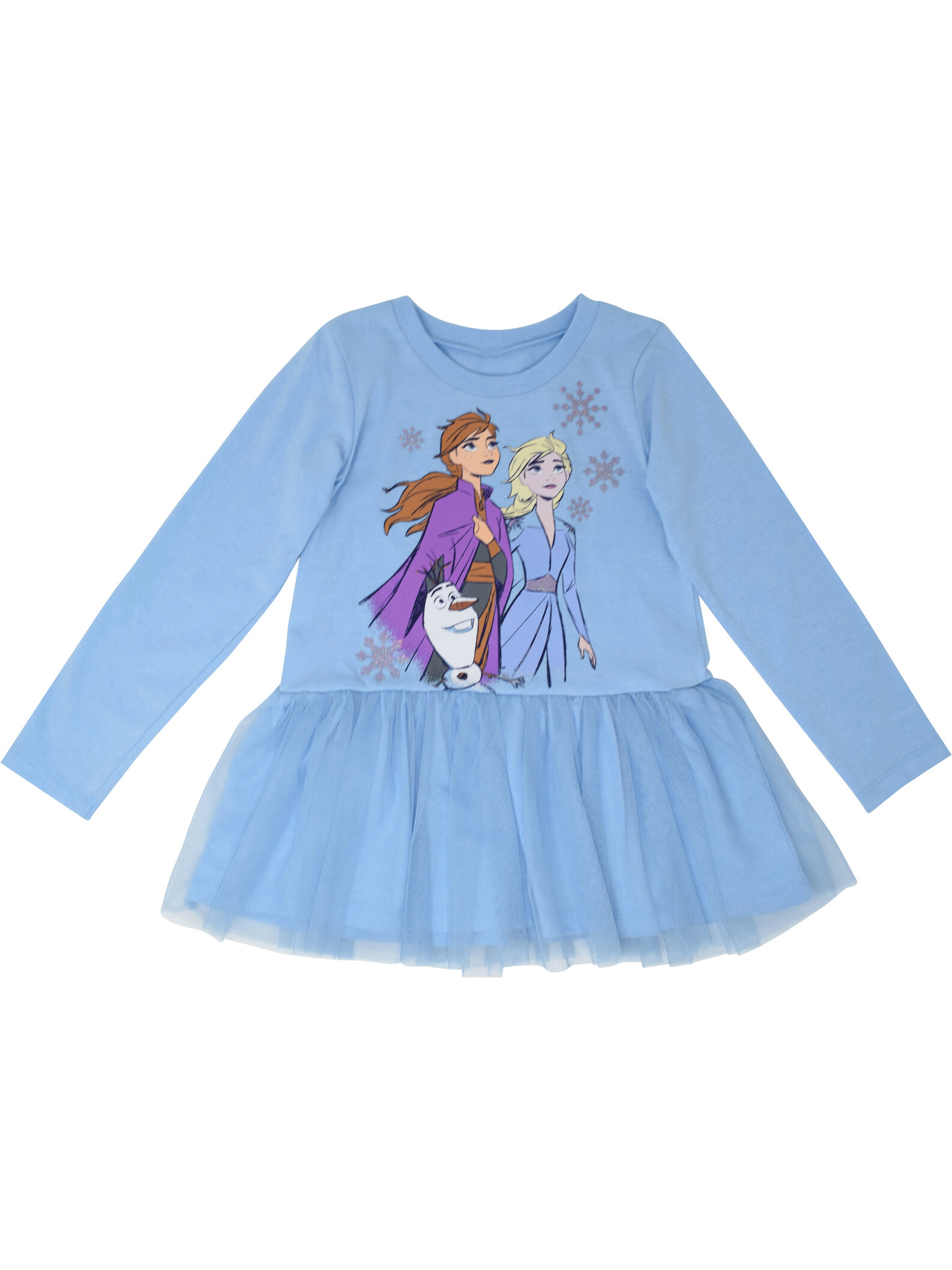 Disney Frozen Girls' Tulle Peplum Top and Leggings Set