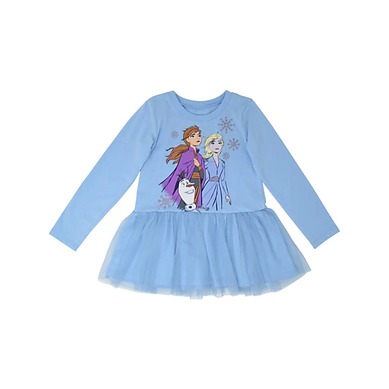 Disney Frozen Girls' Tulle Peplum Top and Leggings Set