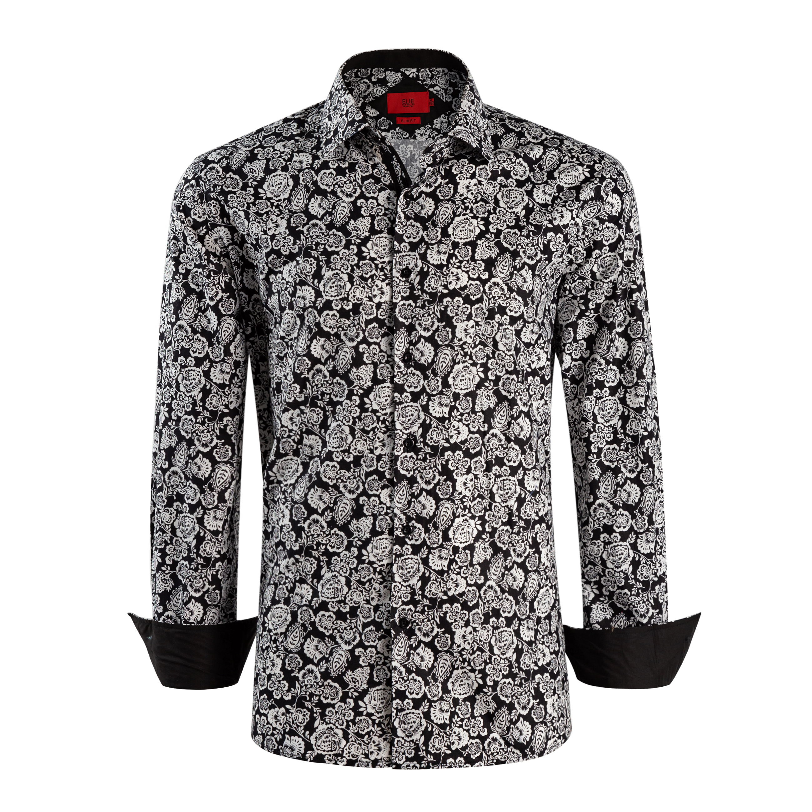 Elie Balleh Boys Slim Fit Paisley Print Shirt