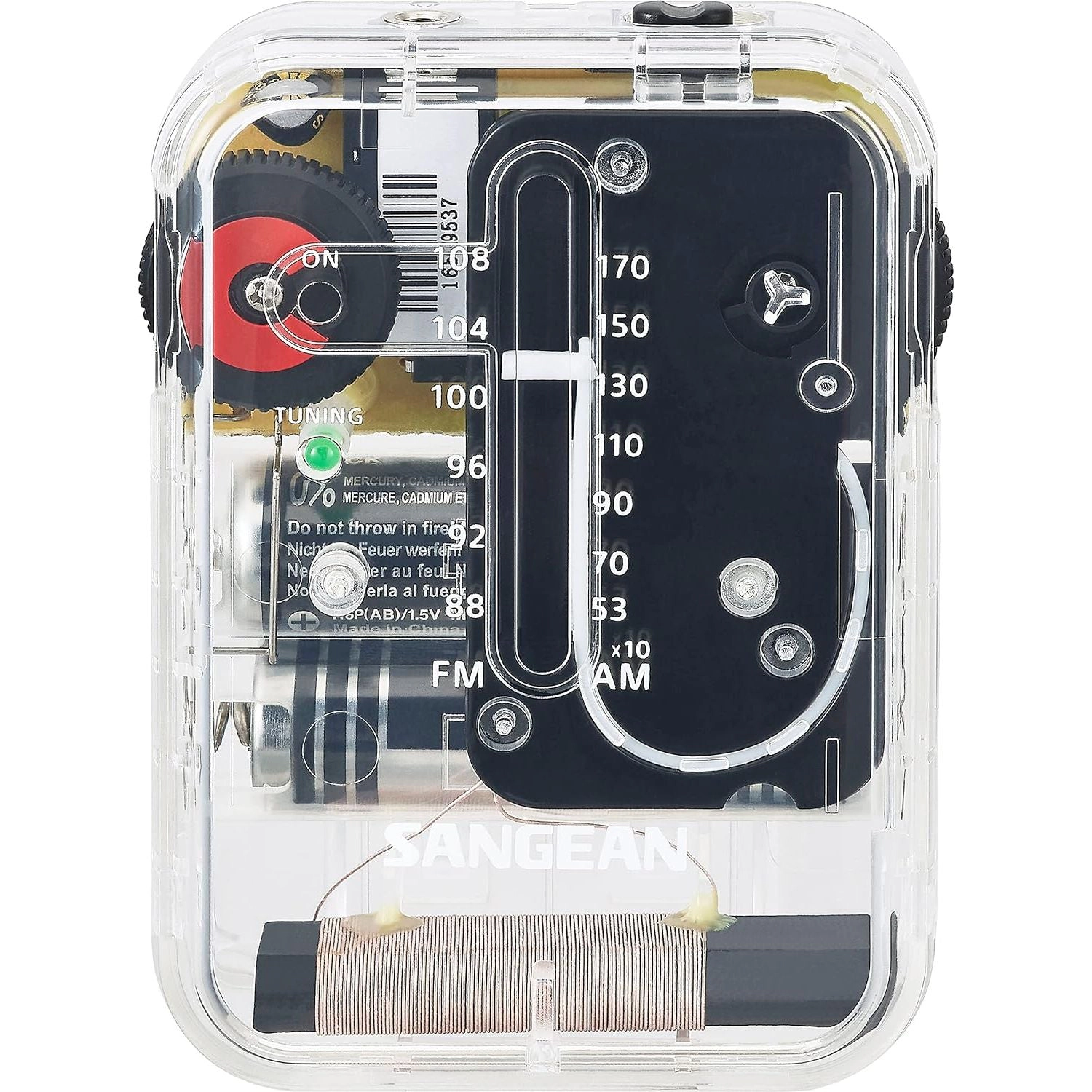 SANGEAN SR‑32CL Compact AM/FM Handheld Pocket Radio
