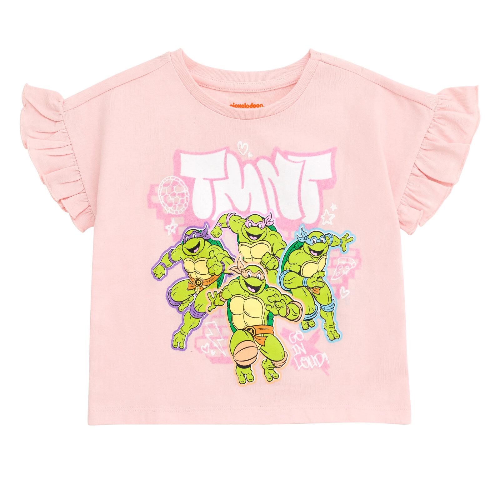 Teenage Mutant Ninja Turtles Girls' 2-Piece T-Shirt and Shorts Set