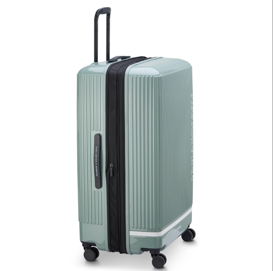 Spin Me Away 29-Inch Hardside Expandable Spinner Luggage, Checked-Large, Sage Green