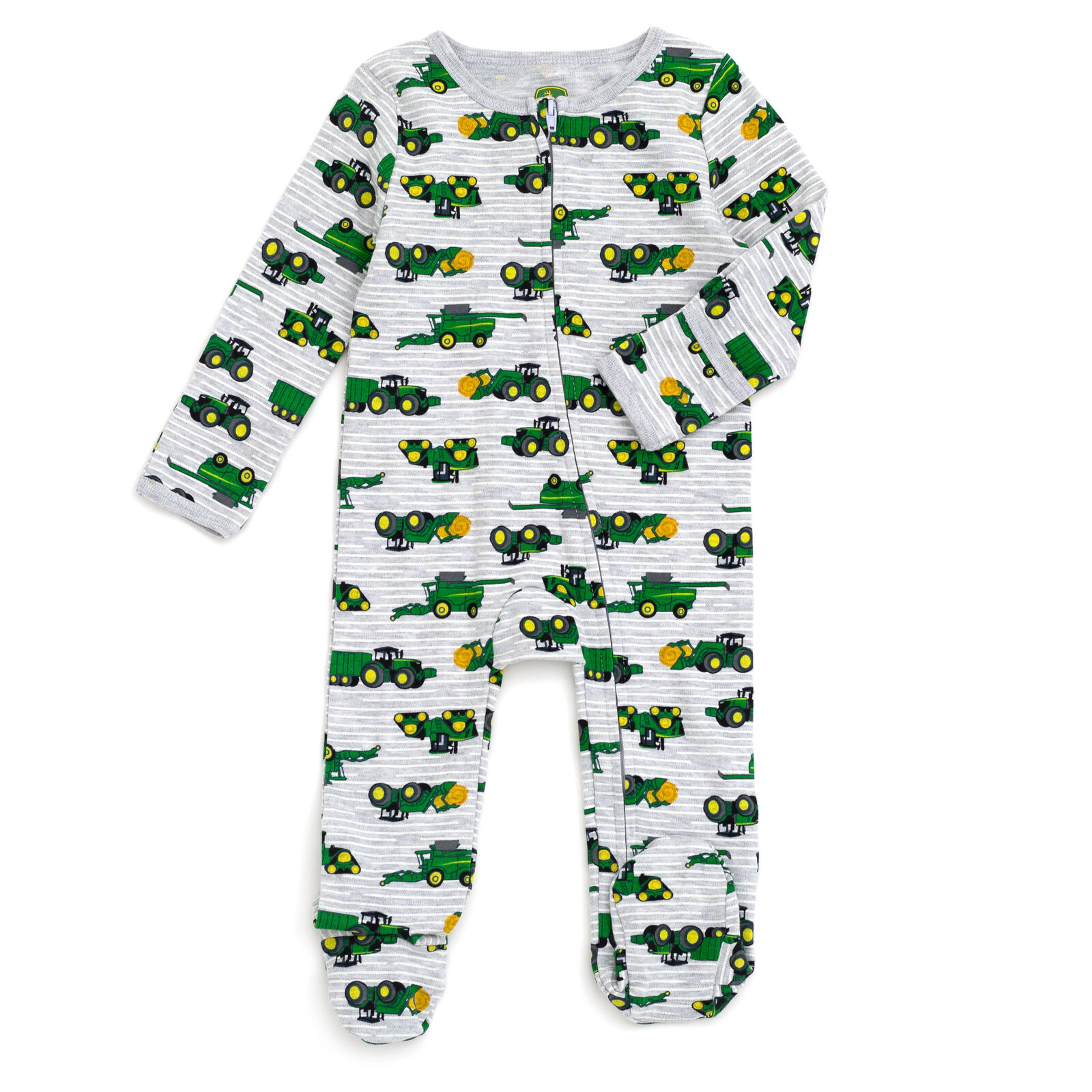 John Deere Baby Boy or Girl Zip-Up Footed Sleep N Play