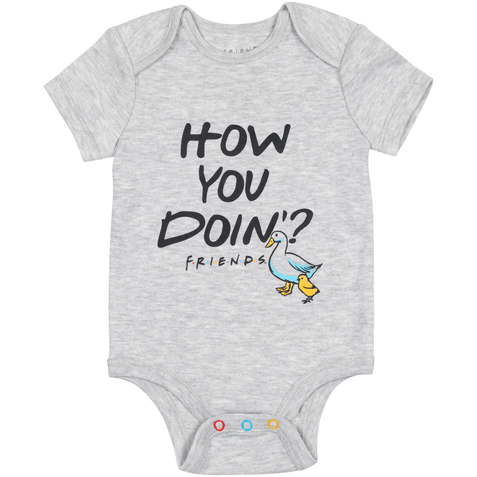 Friends Baby 3-Pack Short Sleeve Bodysuits