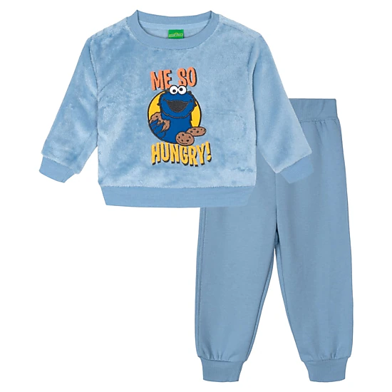 Sesame Street Cookie Monster 2-Piece Fleece Sweatshirt and Joggers Set