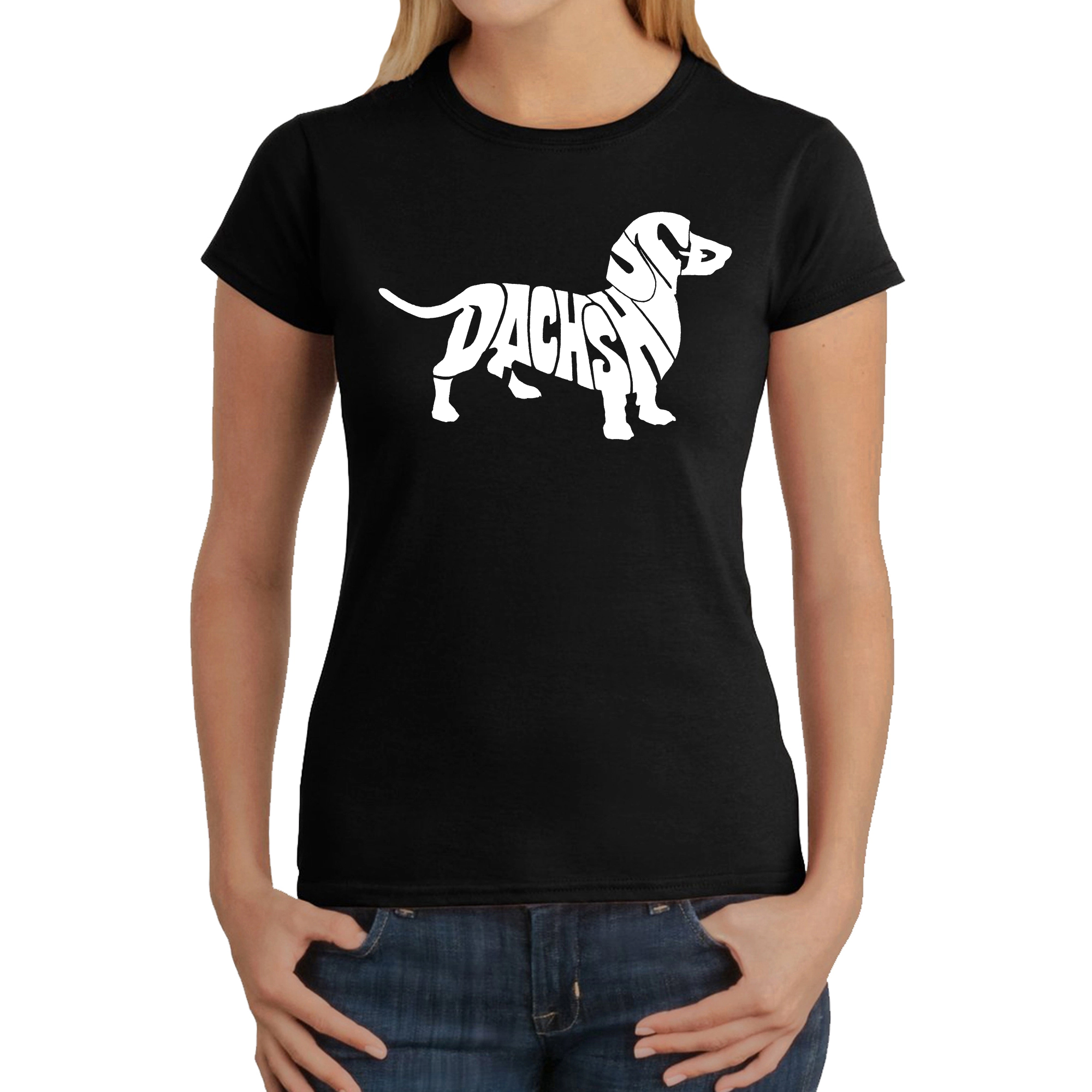 LA Pop Art Women's Word T-Shirt - Dachshund