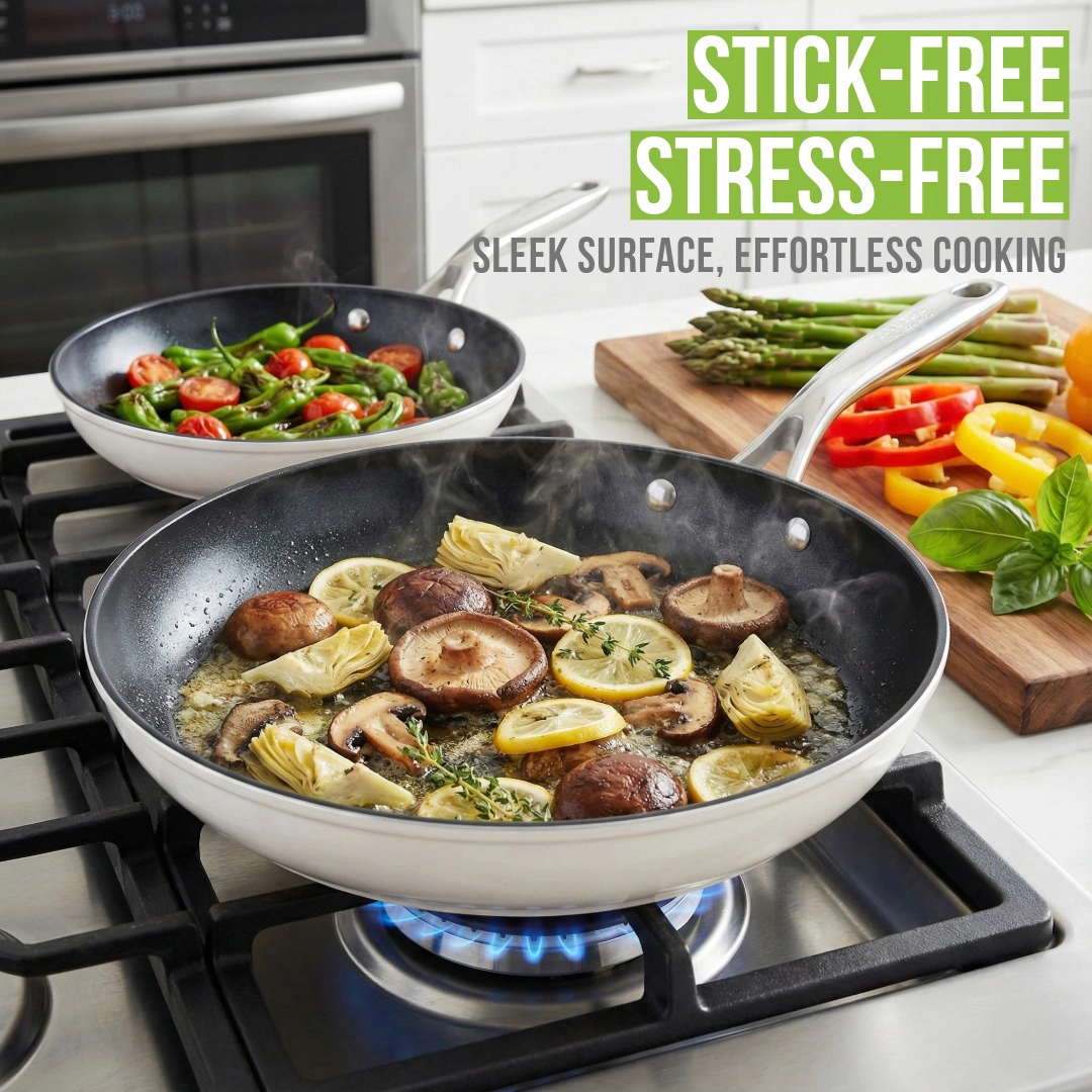 TECHEF - ValenCera - 8 and 12 Inch Frying Pan Set