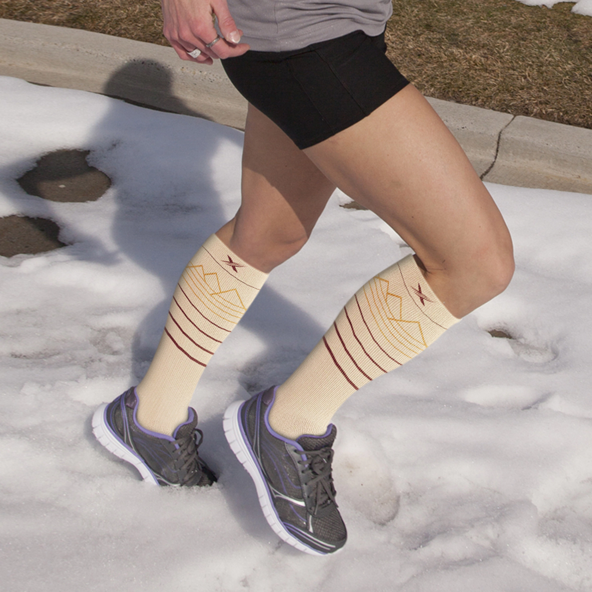 Extreme Fit Premium Merino Wool Compression Socks - Designed For Winter, Hiking, Camping, Snowboarding, Skiing