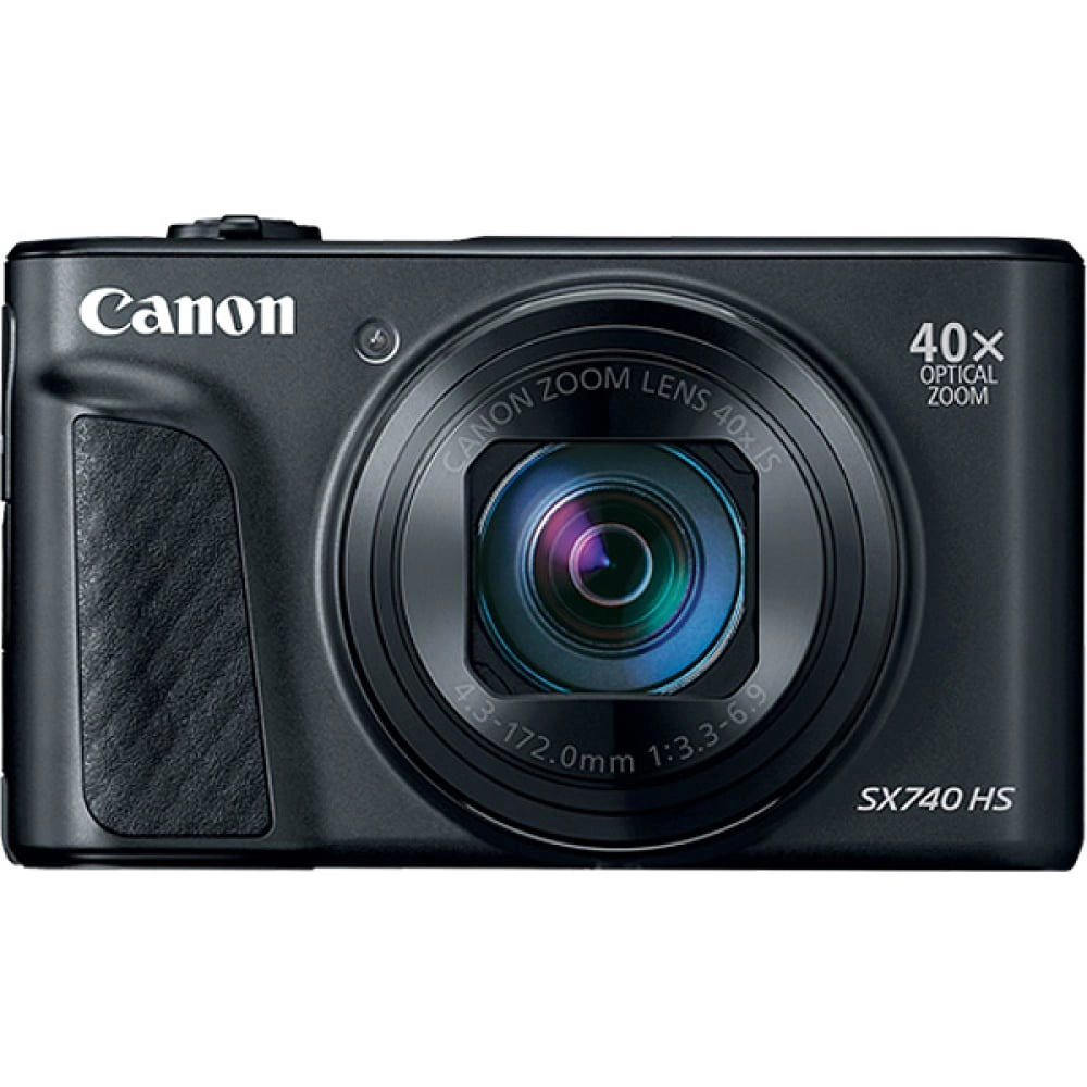 Canon PowerShot SX740 HS Digital Camera (Black) (2955C001) + 64GB 4K AOM Pro Kit