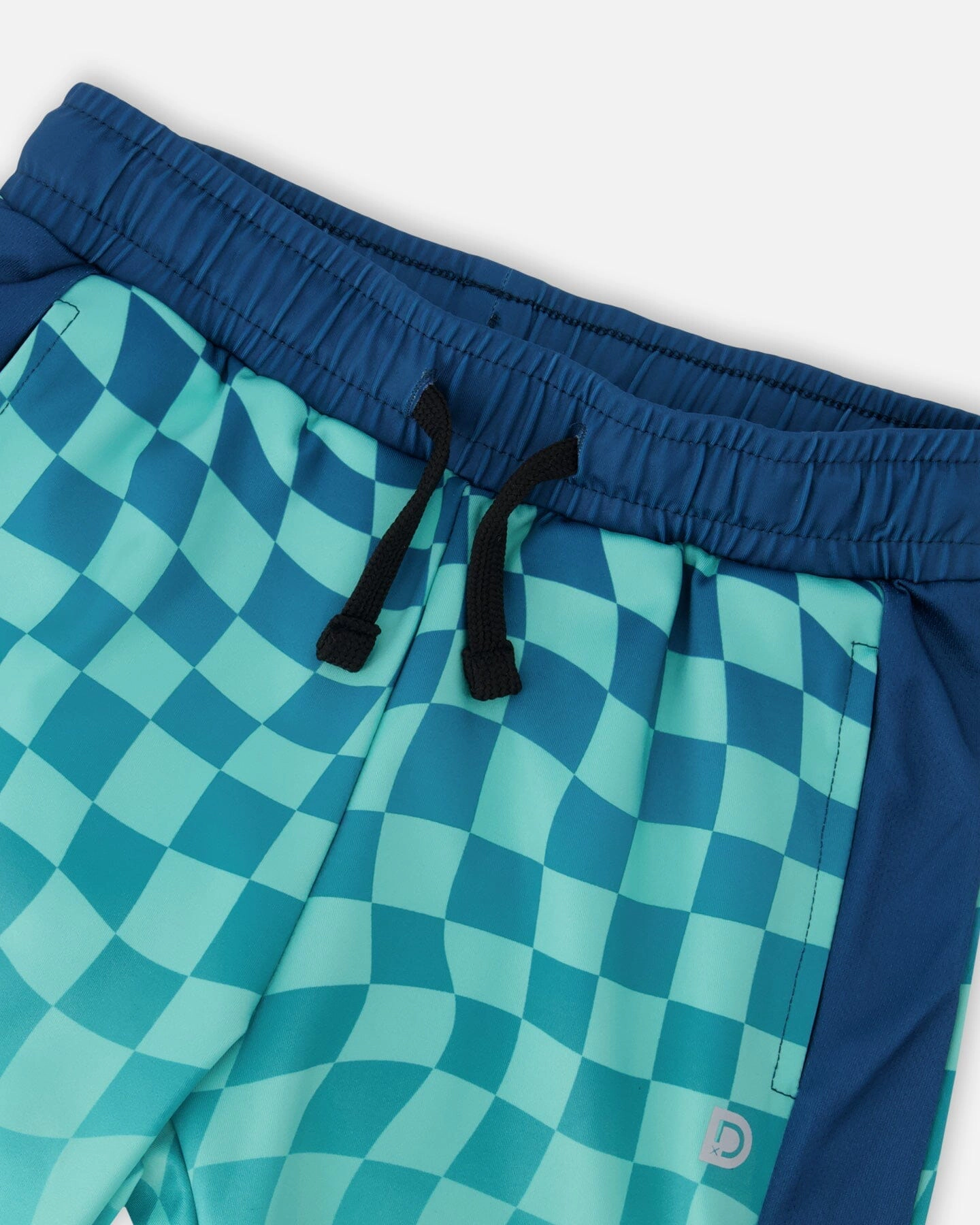 Deux par Boys Athletic Shorts Recycled Polyester Printed Checkerboard