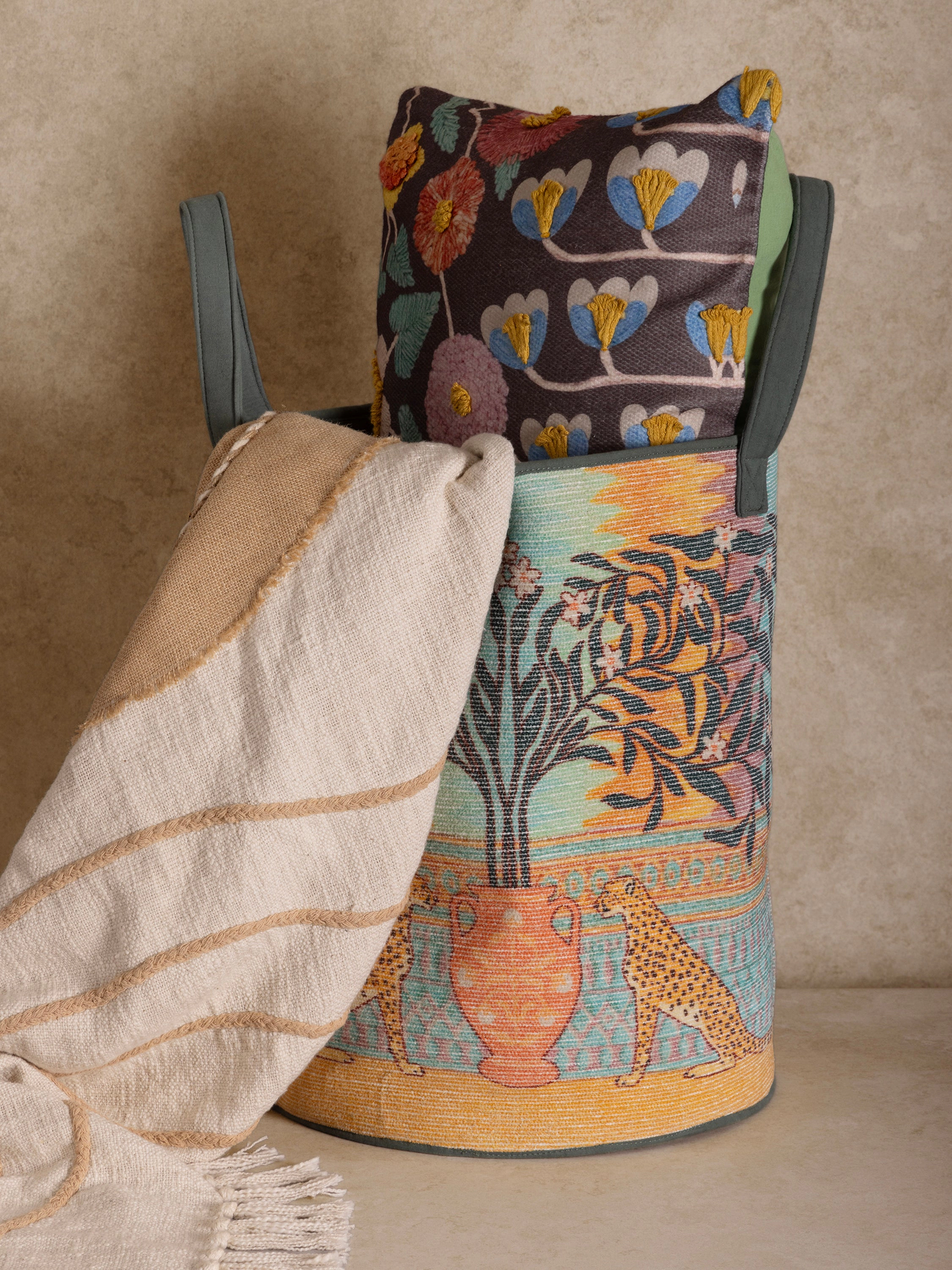 GAURI KOHLI Zaria Laundry Hamper