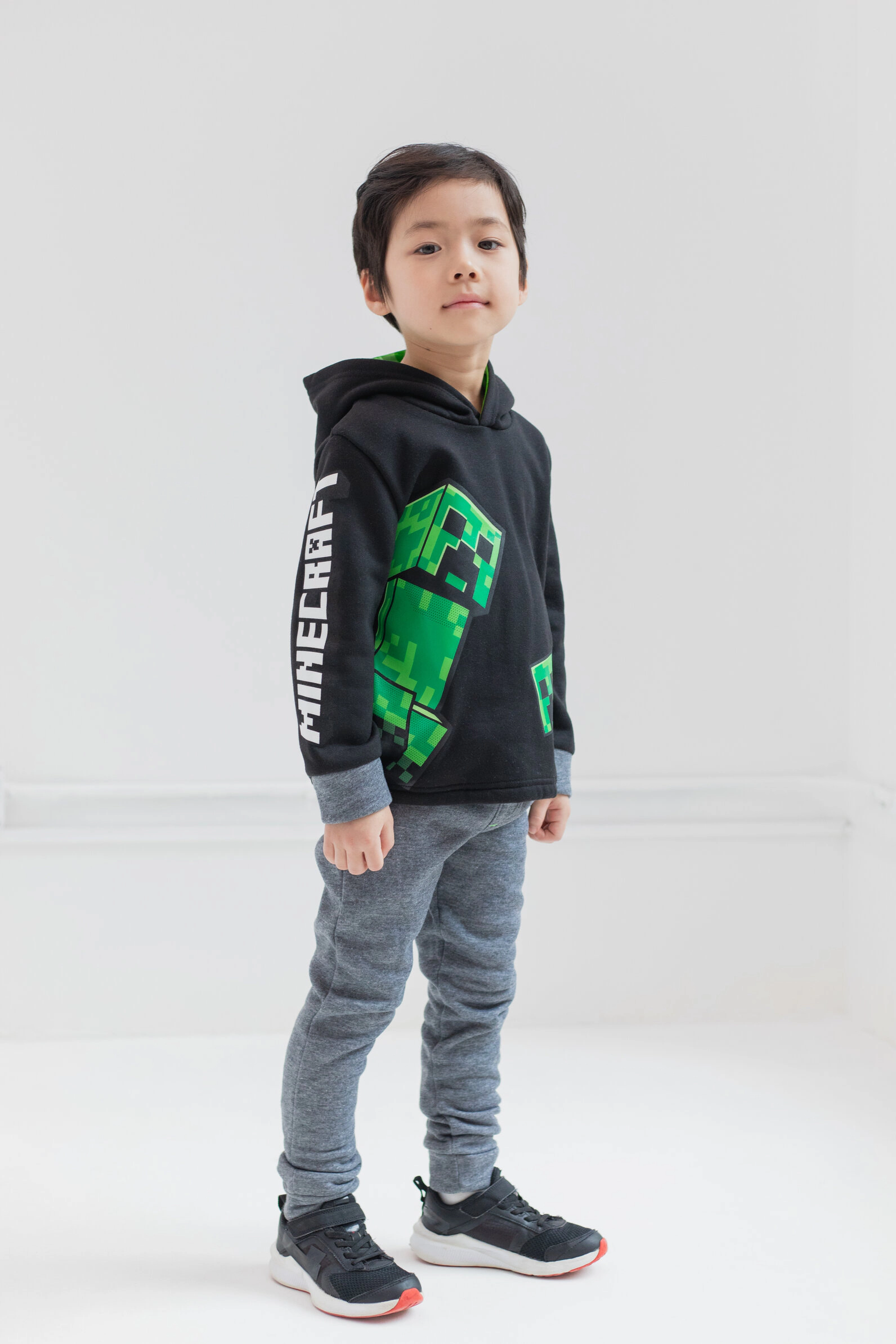 Minecraft Creeper Boys' 2-Piece Fleece Hoodie and Pants Set