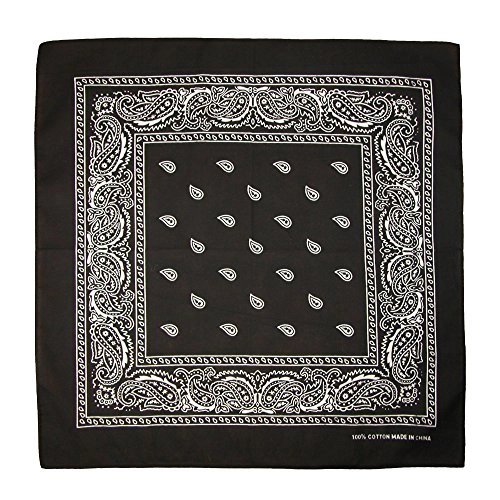 CTM Classic Cotton Paisley Bandana - All-Purpose Function and Style