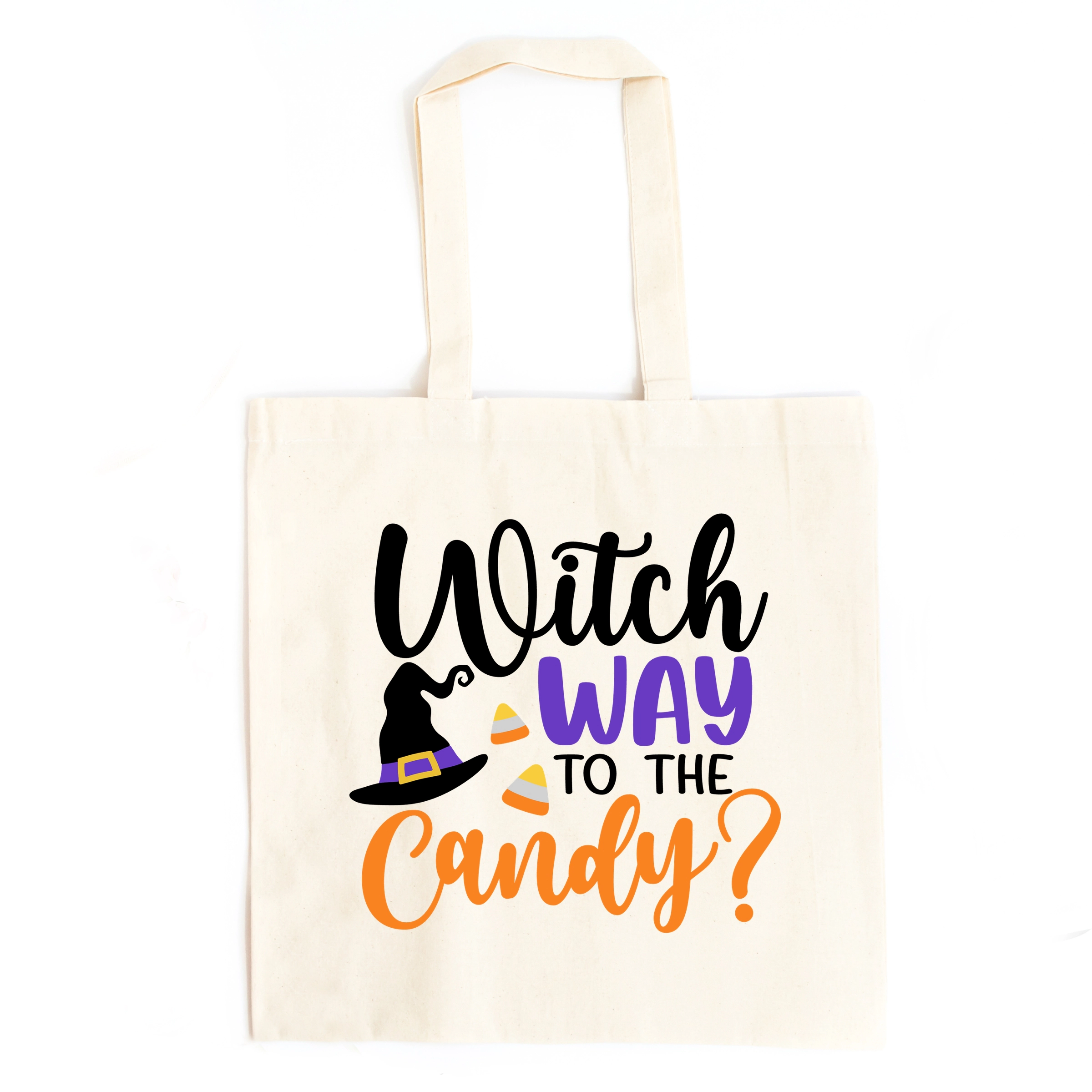 Simply Sage Market - Canvas Tote - Witch Way To The Candy