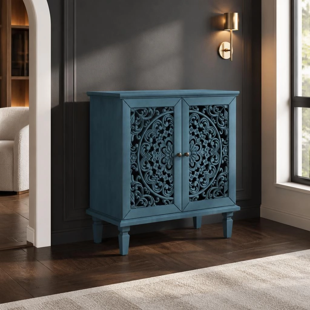 GOODSILO Solid Wood MDF Freestanding Storage Cabinet