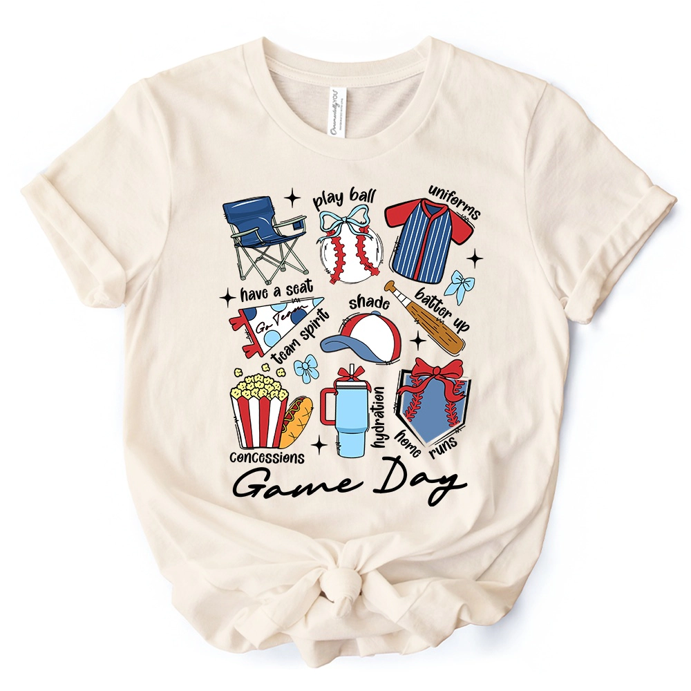 OrnamentallyYou Unisex Game Day Baseball T-Shirt