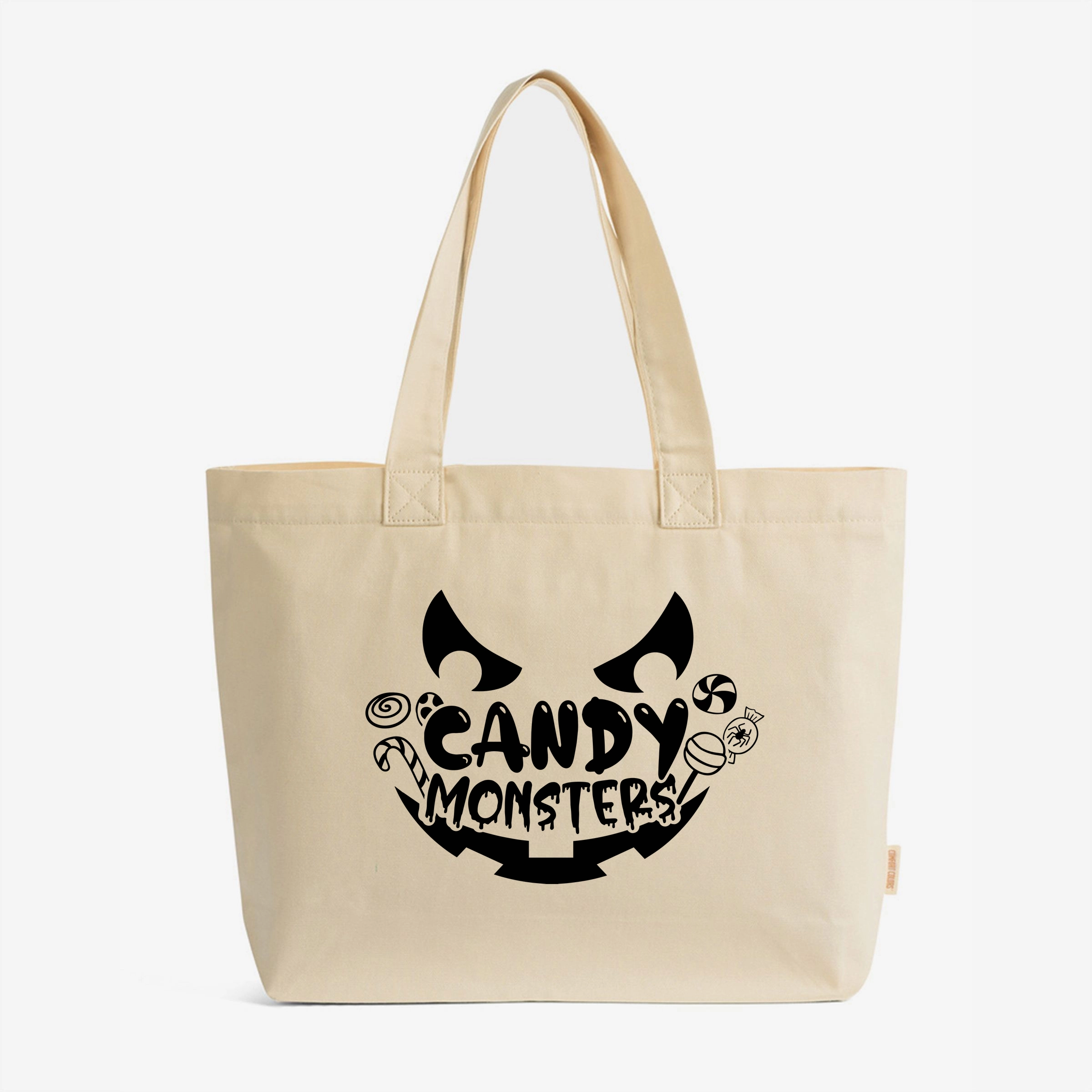 Simply Sage Market - Zippered Canvas Tote - Candy Monster