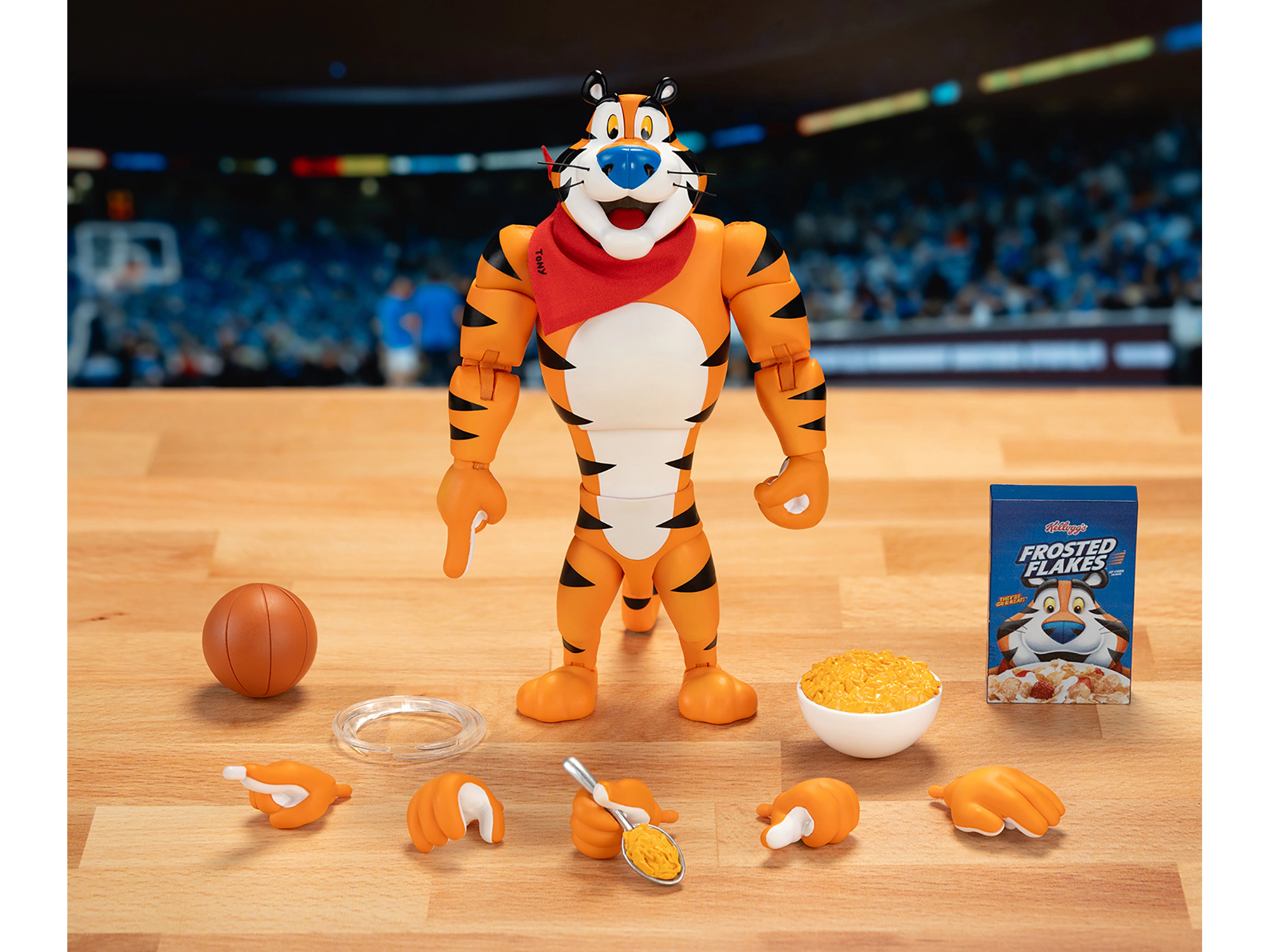 Jada Tony the Tiger 6.75" Moveable Figure with Alternate Hands and Accessories "Kellogg's Frosted Flakes" Model by Jada