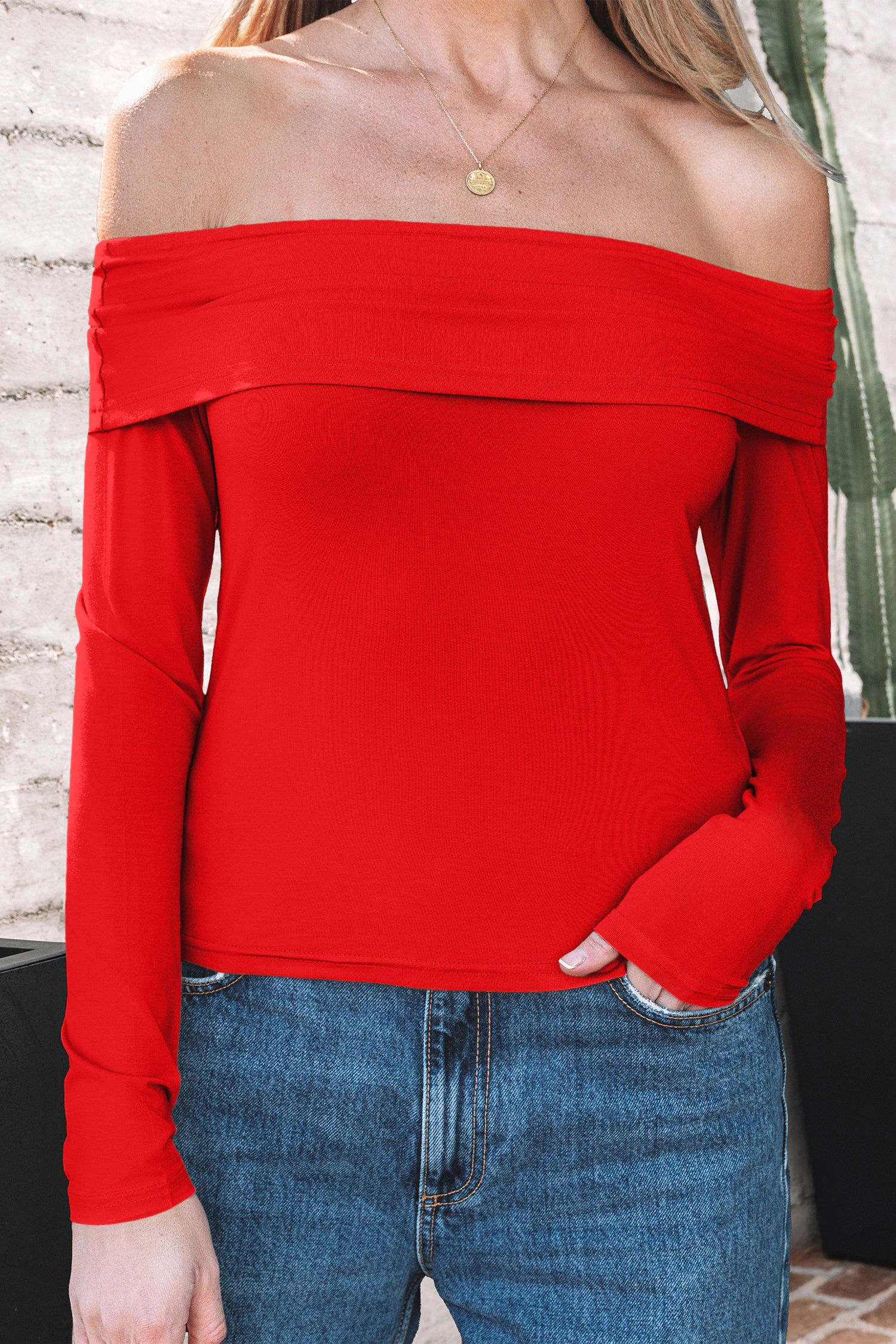 Threaded Pear Women's Rowyn Sleeve Slim Top Long