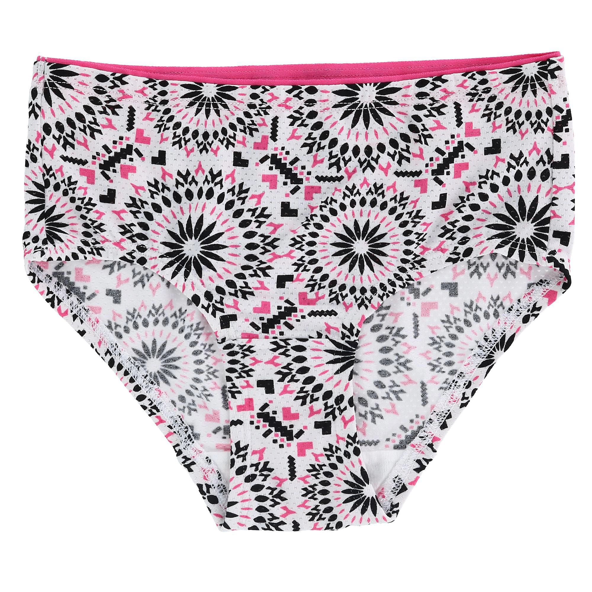 Fruit of the Loom Girl's Breathable Micro Mesh Brief Underwear (Pack 6)