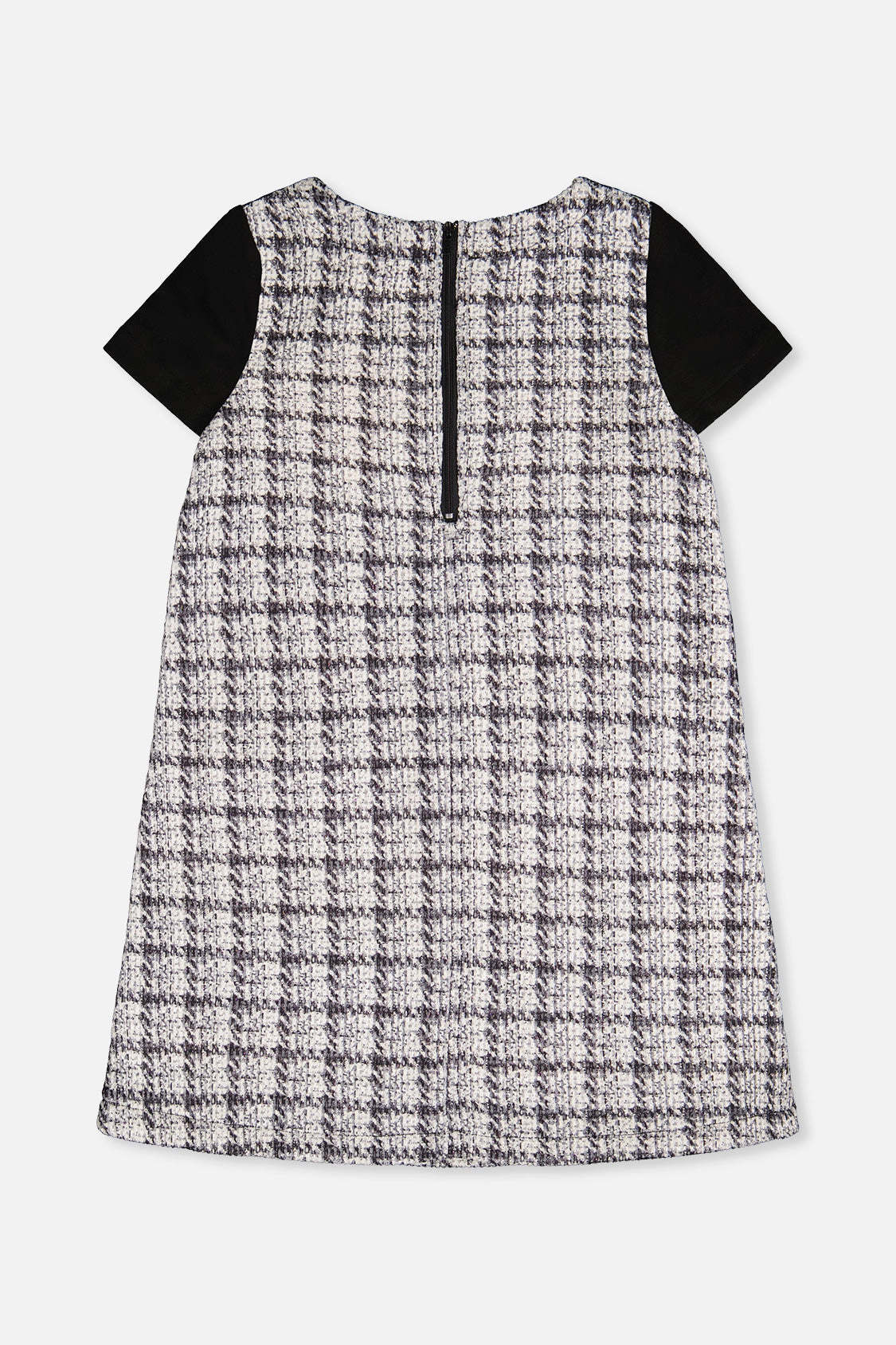 Deux par Deux Girls Sleeveless Plaid Knitwear A-Line Dress