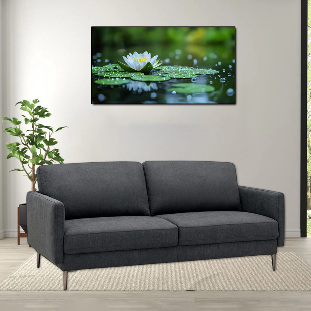 Hivvago Contemporary Loveseat Sofa with Plush Back Cushions for Enhanced Comfort