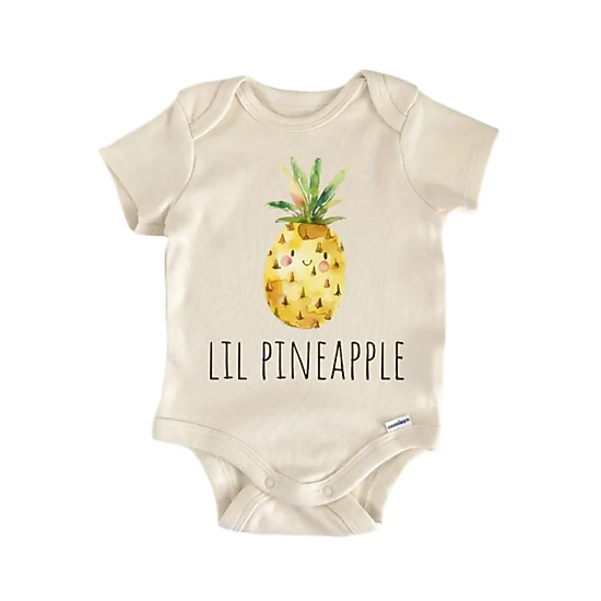 NOFO VIBES Unisex Pineapple Newborn Baby Bodysuit