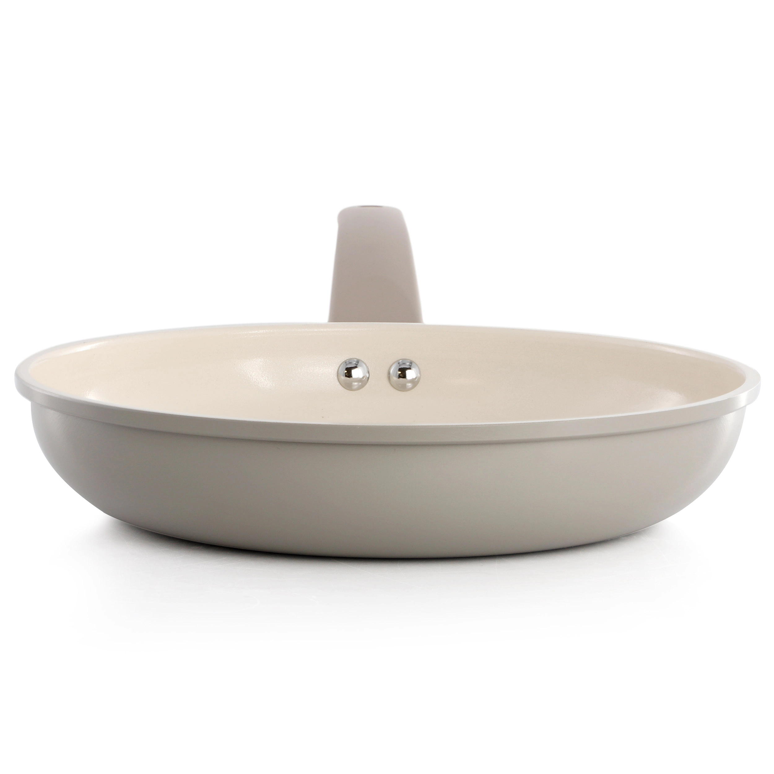 Oster Sutterville Choice Inch Ceramic Nonstick Frying Pan in Beige