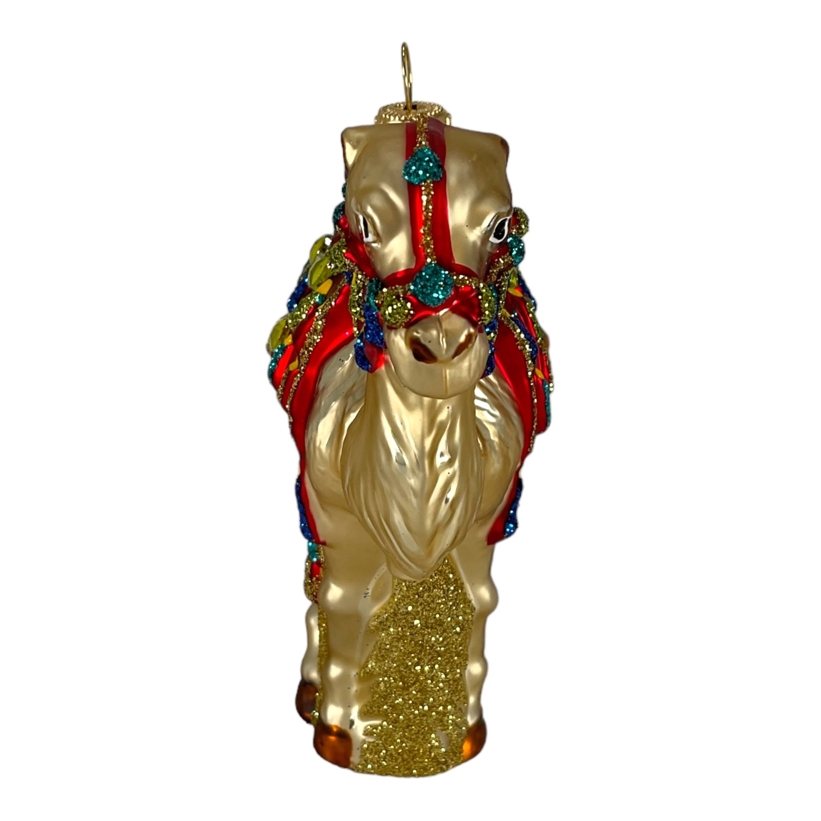 Pinnacle Peak Trading Company Camel Polish Glass Christmas Ornament Made in Poland Decoration