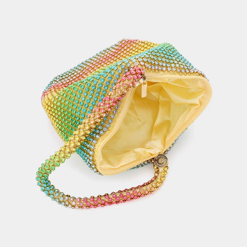 FASHNZFAB Bling Wristlet Evening Bag