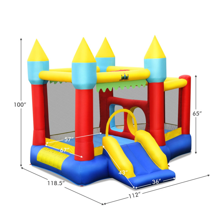 Hivvago Kid's Inflatable Bouncer with Jumping Area and 480W Blower