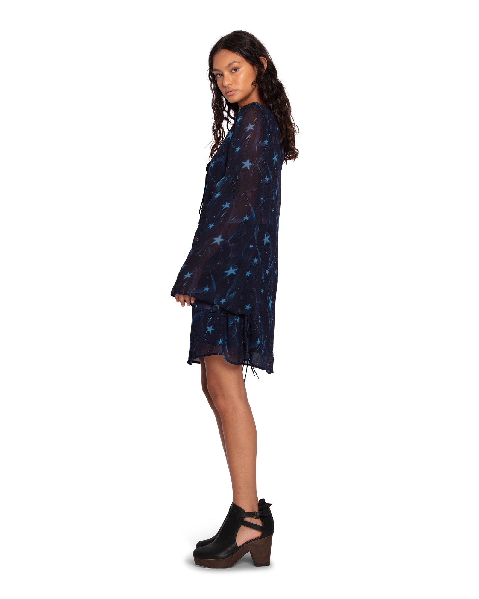 Belle & Bloom Womens Star Eyes Mini Dress