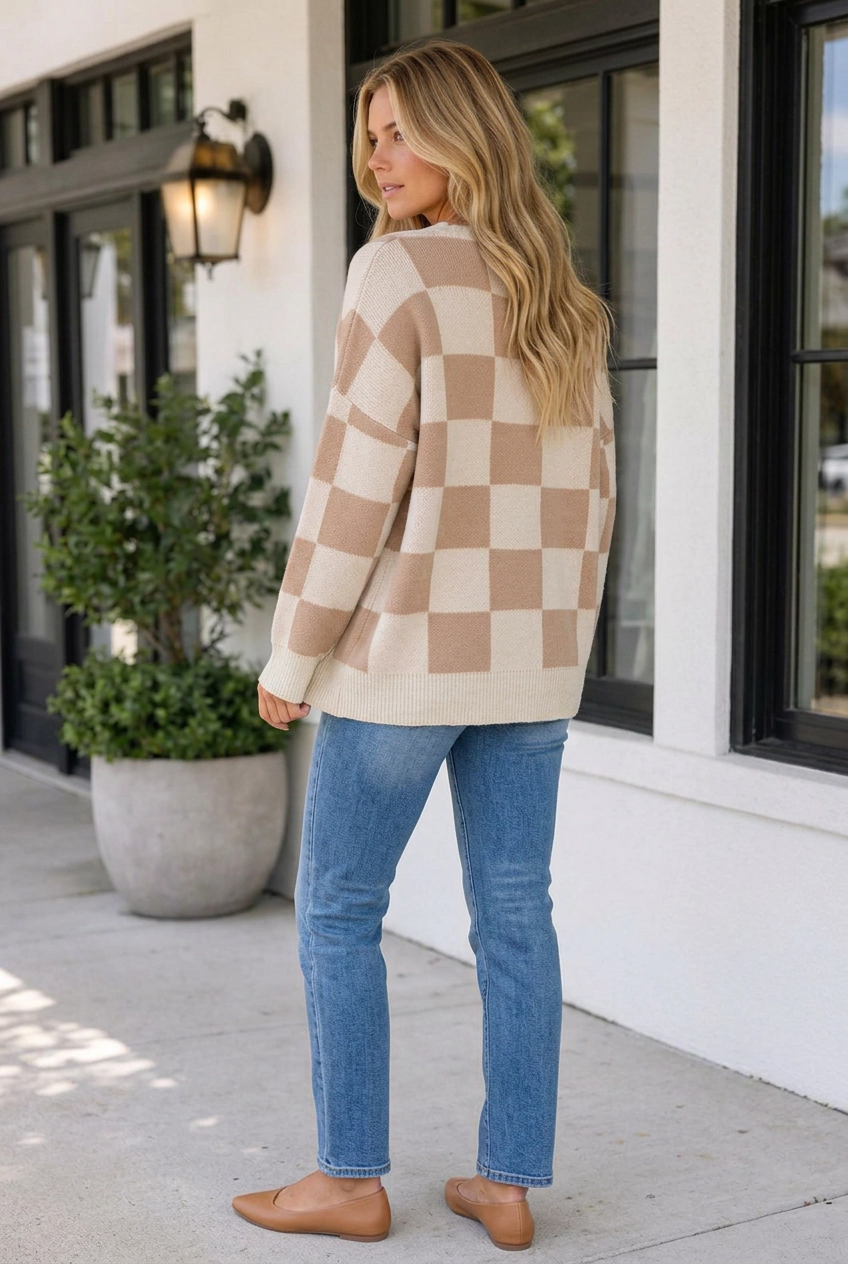 Threaded Pear Women's Karmen Knit Baggy Sweater