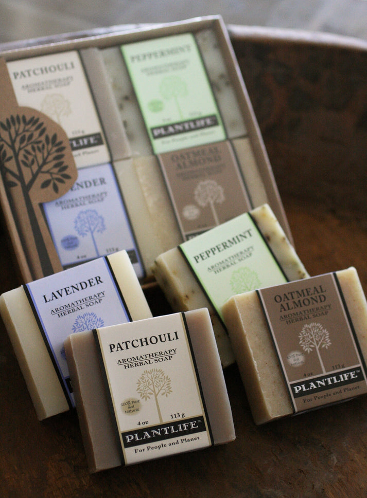 Plantlife Earth Aromatherapy Herbal Soap 4-Pack Gift Set