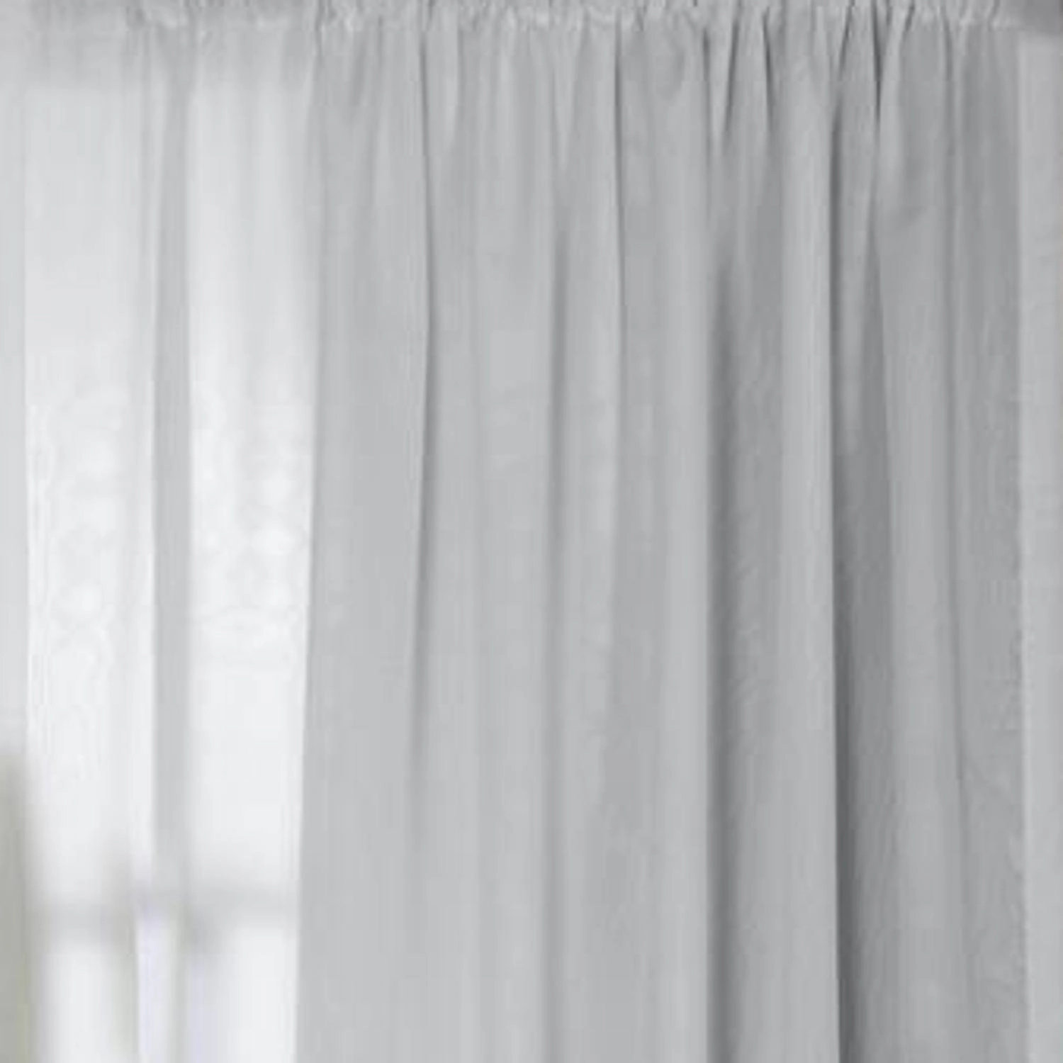 Commonwealth Thermavoile Rhapsody Lined Tailored Pole Top Curtain Panel - 54x72" - White