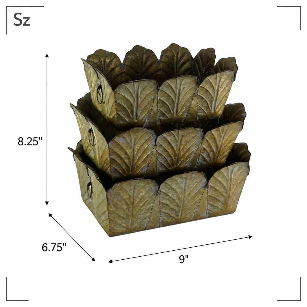 WOW PIONEER Solid Zinc Planter Pot for Growing Flowers Herbs and Decorative Greenery in Outdoor Spaces