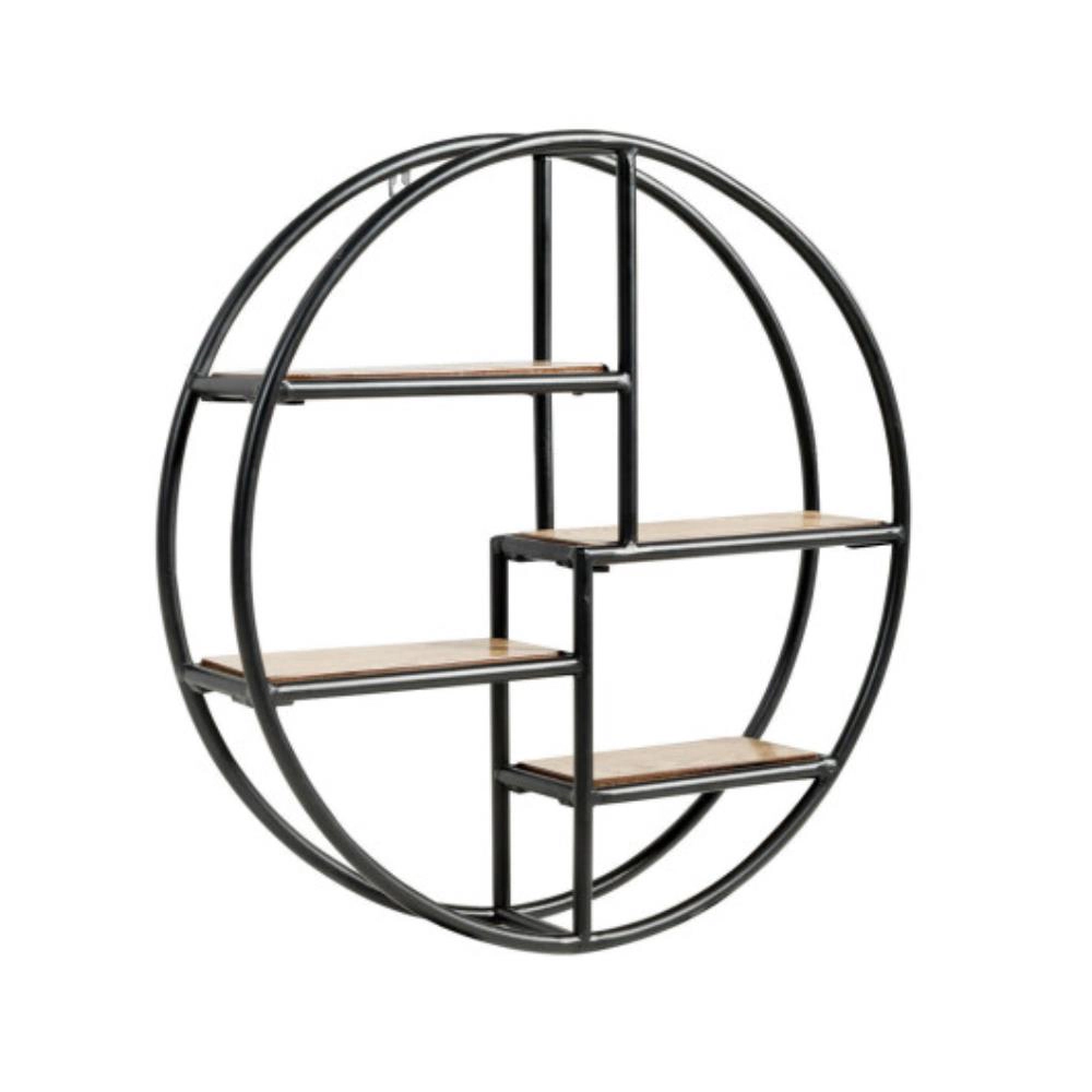 Hivvago Hanging Storage Shelf Circular Wall-Mounted 4-Tier Rack