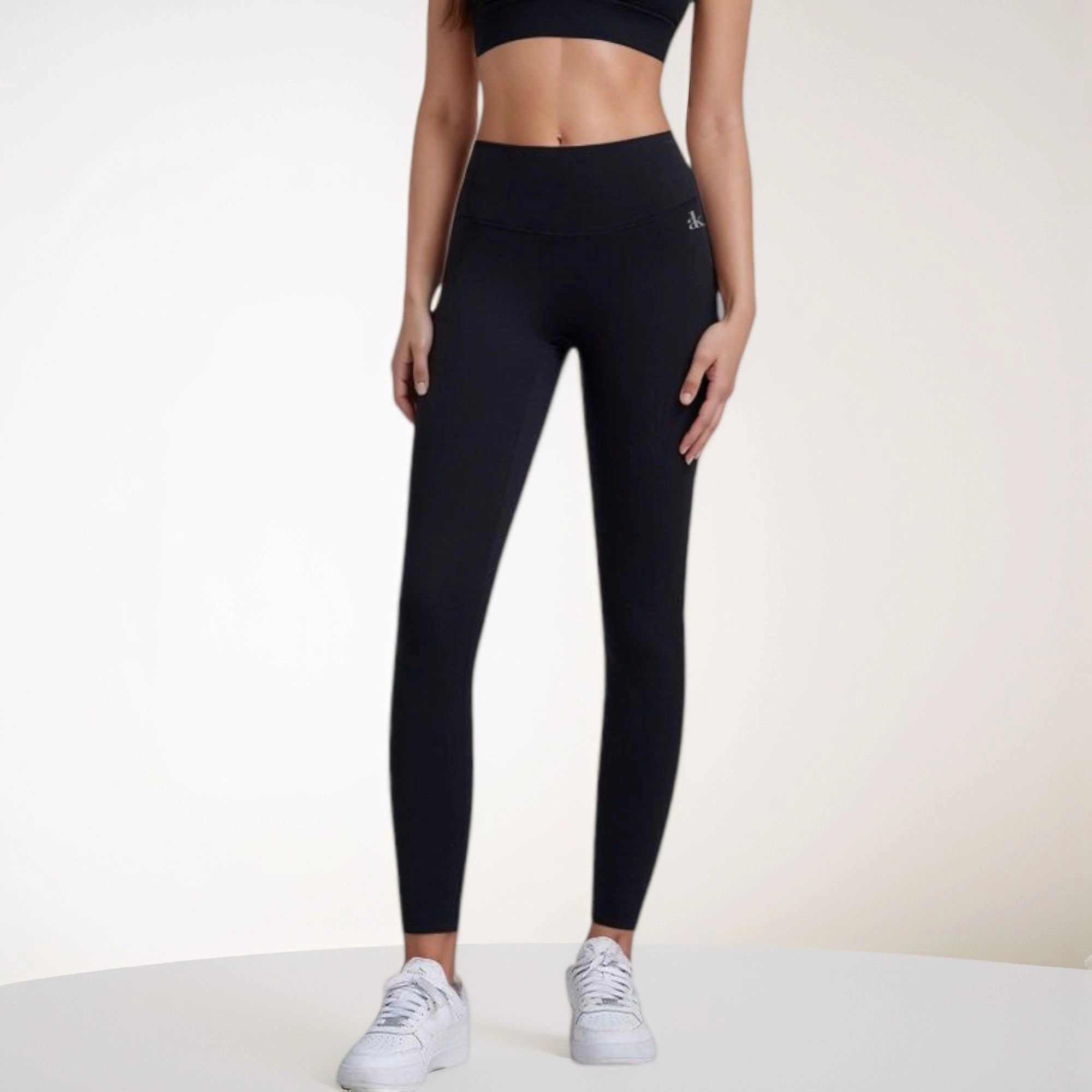 Anna-Kaci Active Women's High Waist Full-Length Leggings with Wide Waistband and Seamless Compression Fit