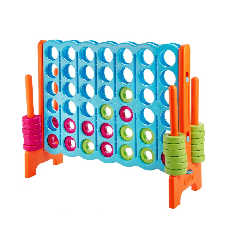 Hivvago 4 in A Row 4-to-Score Giant Jumbo Game Set for Family Party Holiday