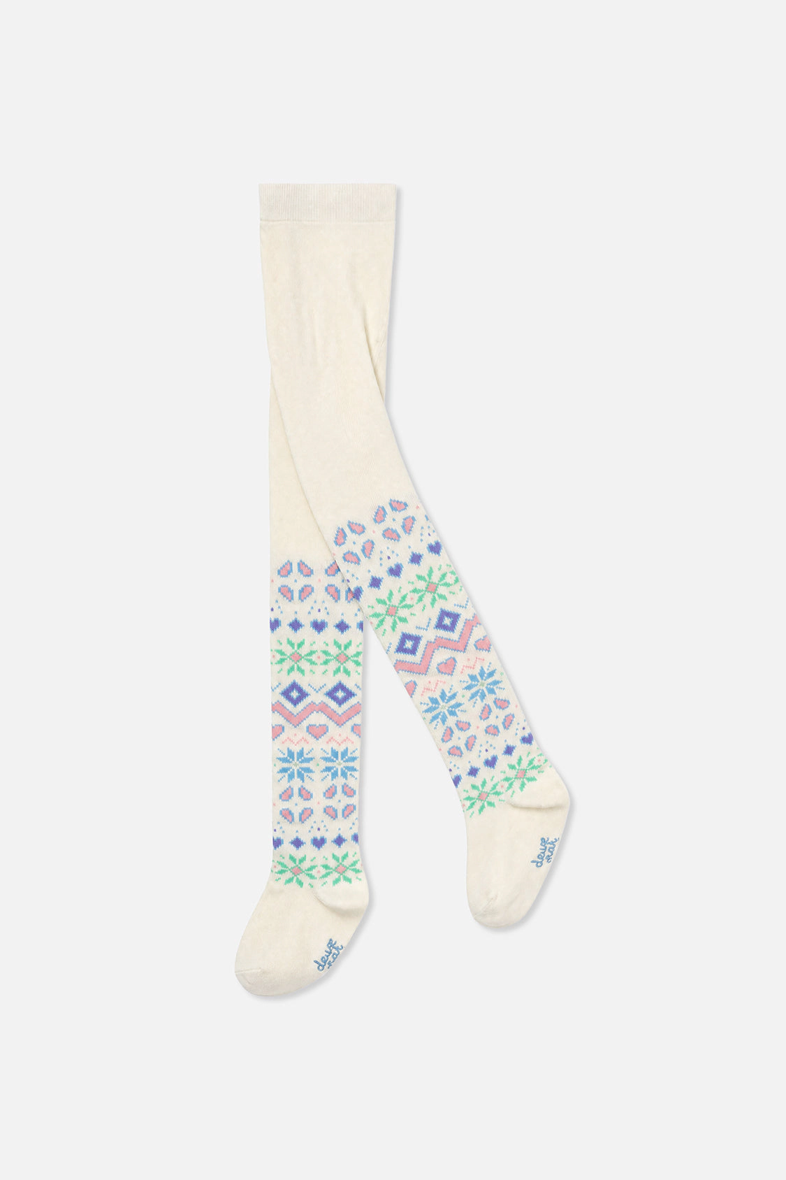 Deux par Girls Fair Isle Knit Tights