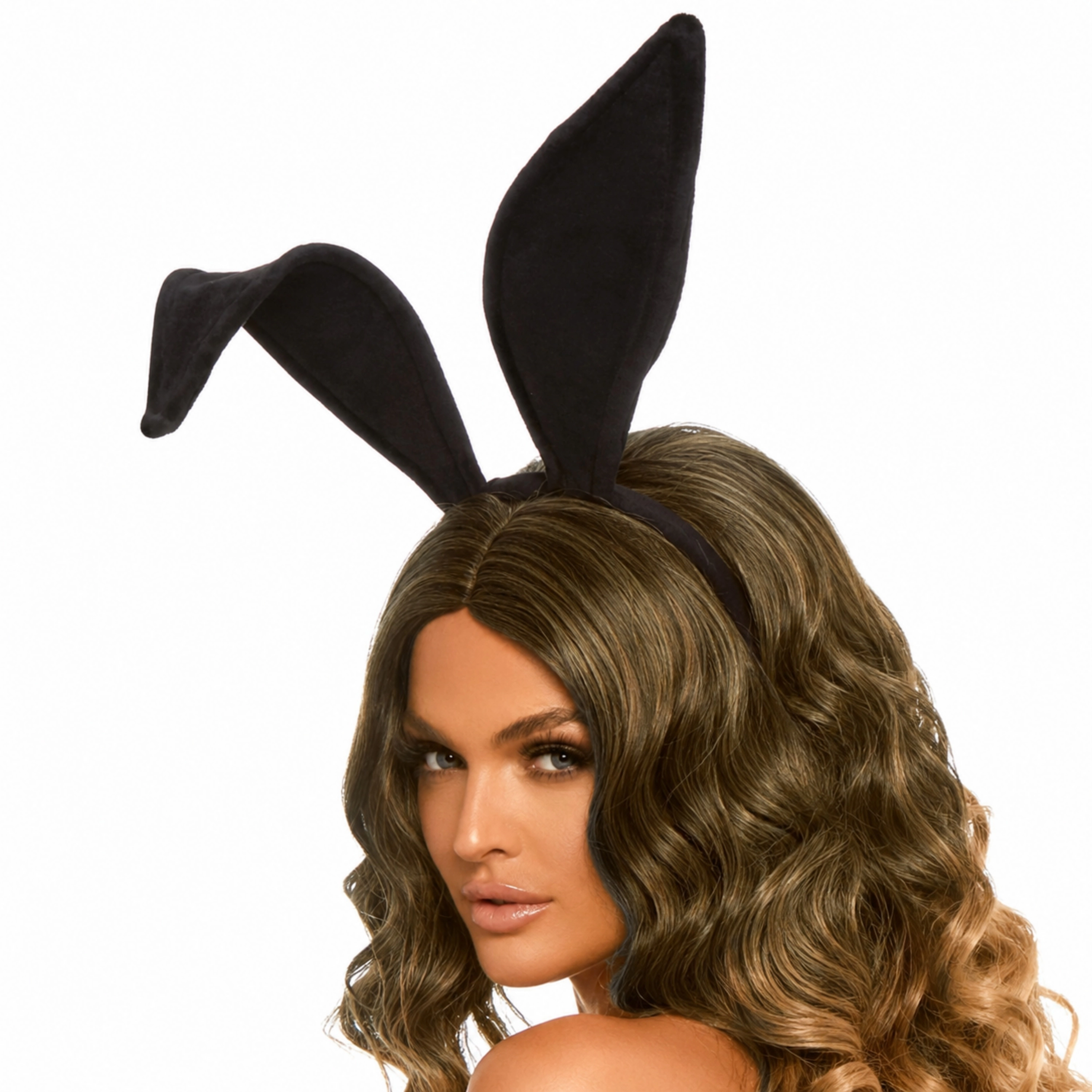 Leg Avenue Women's Bendable Velvet Bunny Ears