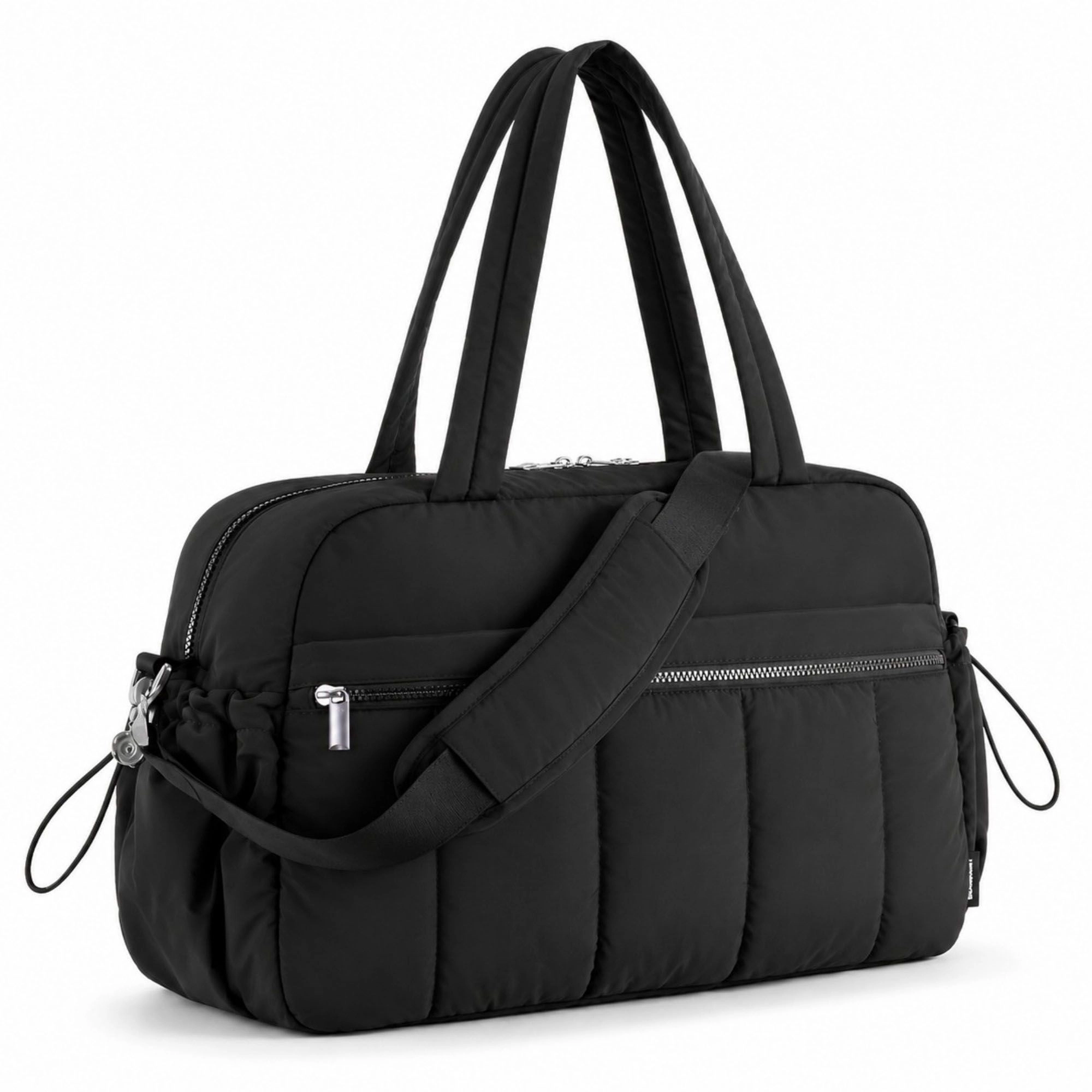 Alilang Women's Nylon Travel Tote Gym Bag with Pockets and Shoulder Handles