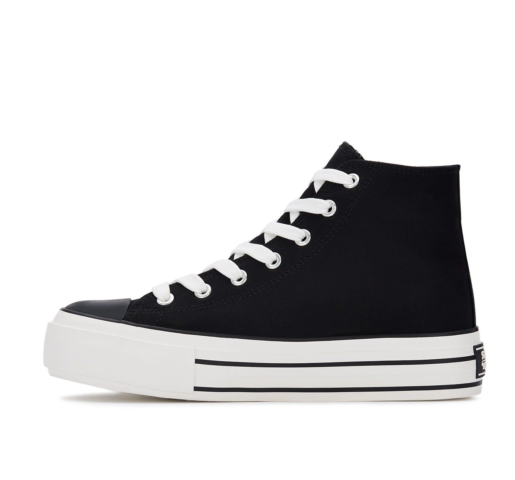 Andrea Canvas Sneaker Boots With Platform