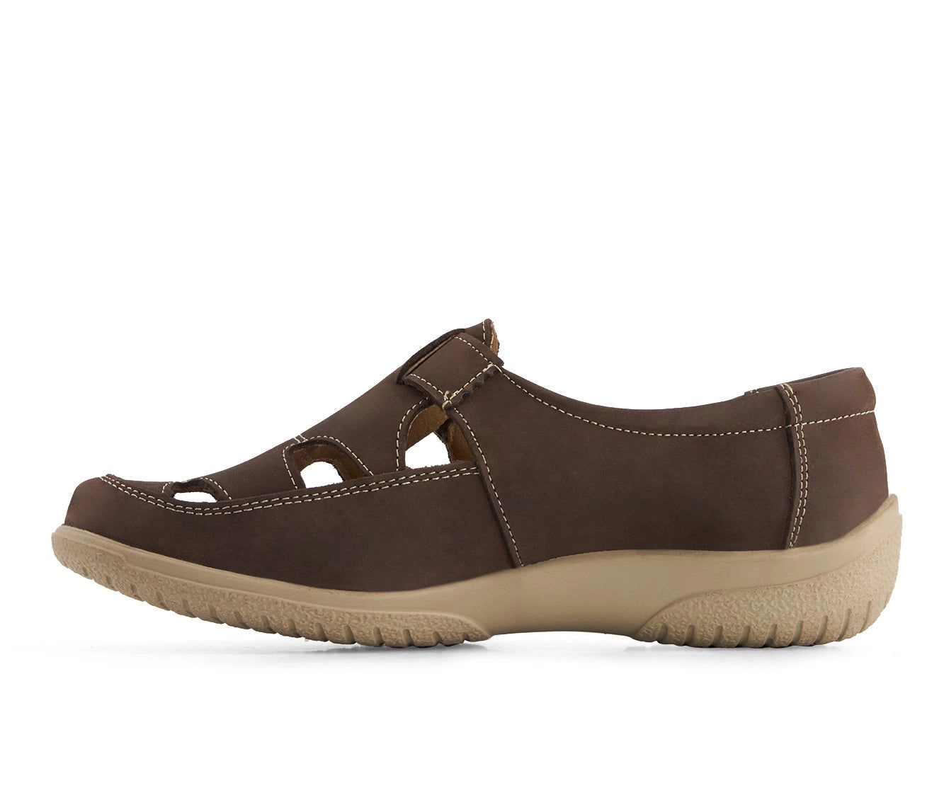 Andrea Womens Comfort Leather Slip On Shoes