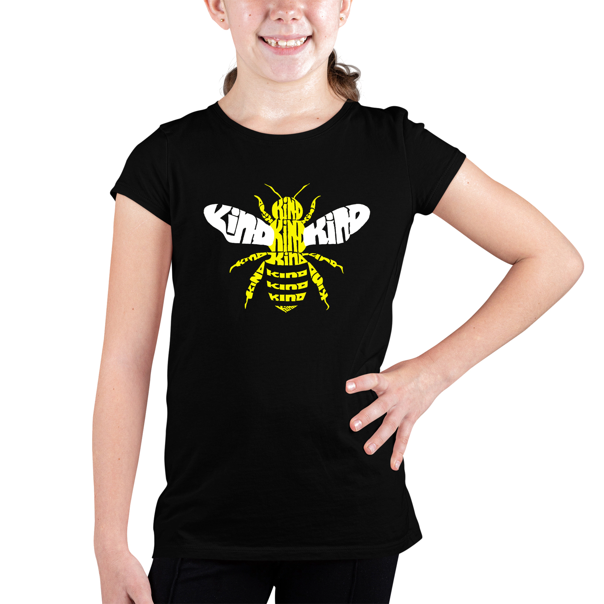 LA Pop Art Girls Word T-Shirt - Bee Kind