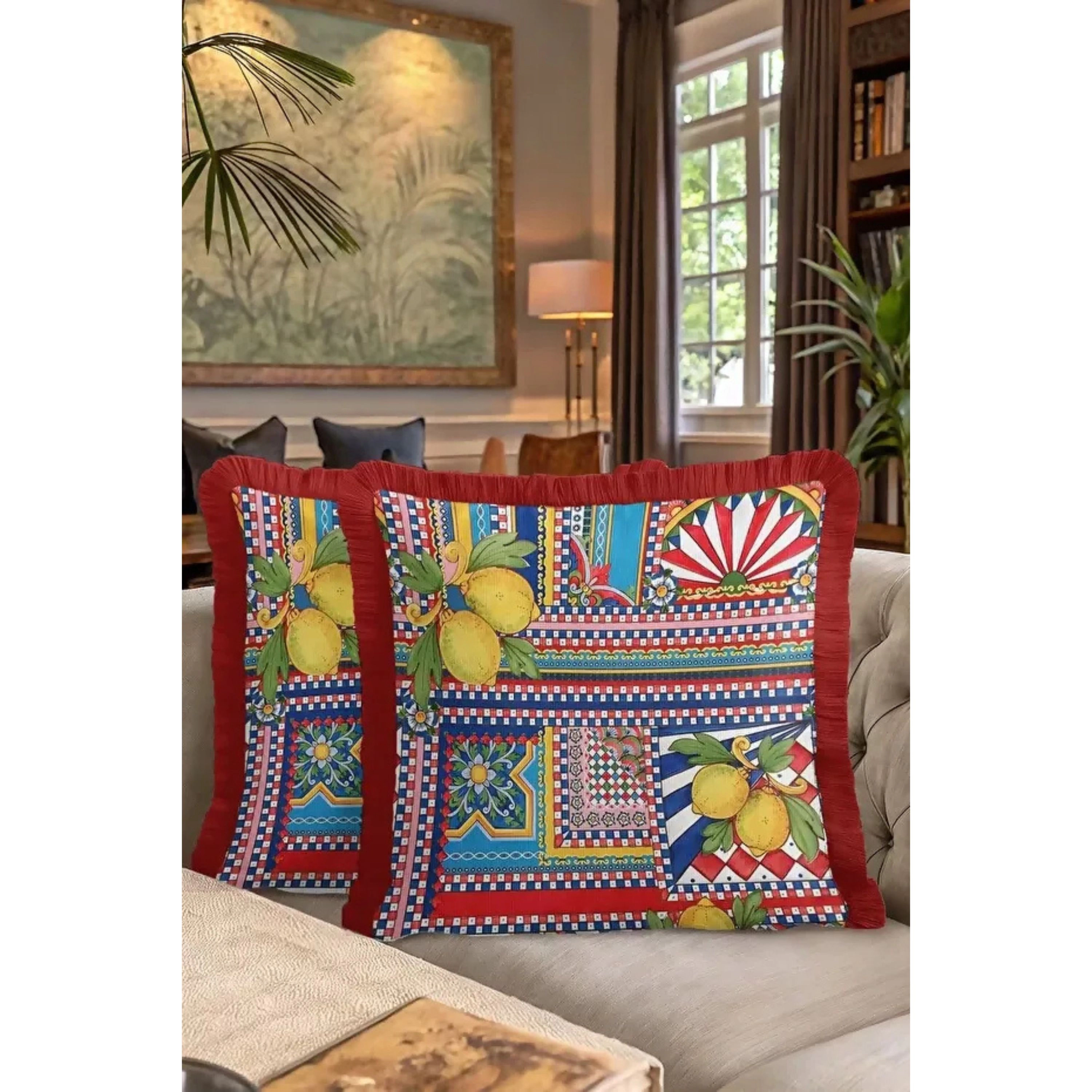 Wear Sierra Italian-Inspired Set of 2 Throw Pillow Cover