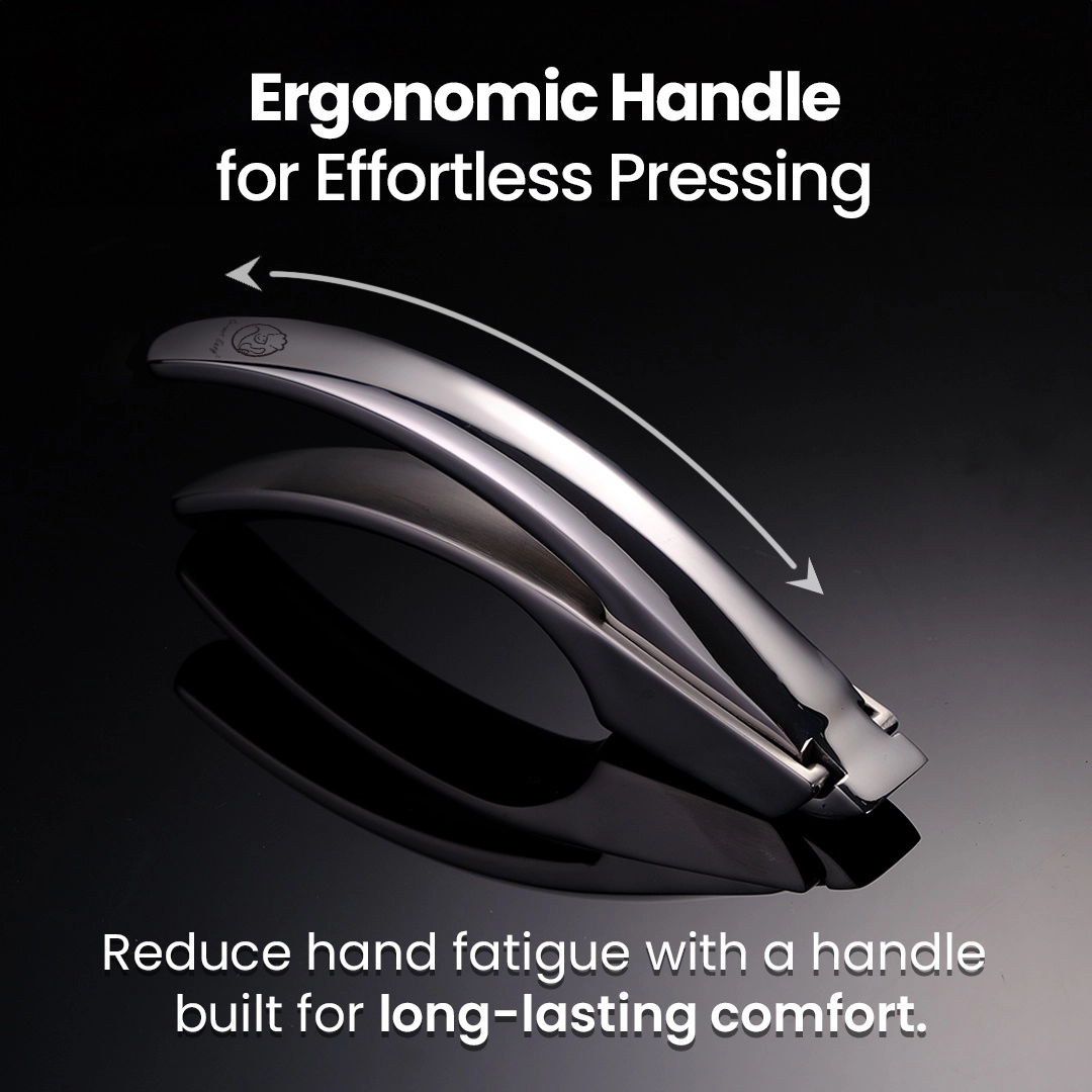 Gourmet Easy Garlic Press No Need to Peel, Stainless Steel Garlic Mincer