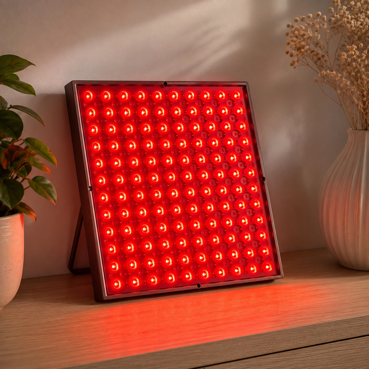 Pursonic Unisex Anti-Aging LED Therapy Skincare Set: Red Light Therapy Panel & Serum Set