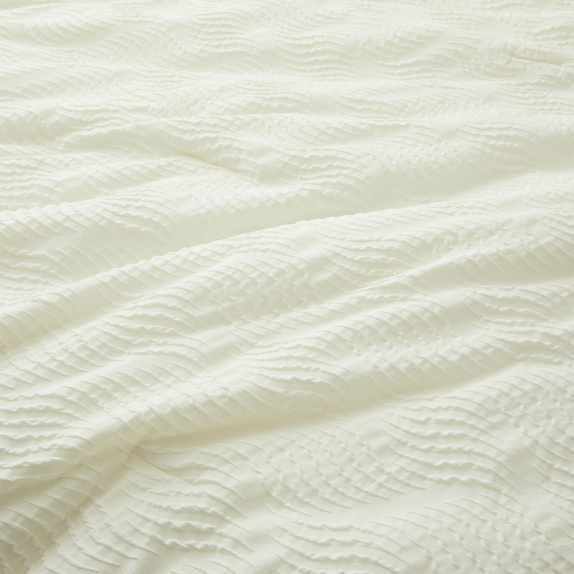 PEACENEST 2/3-Piece Textured Down Alternative Comforter Set with Pillow Sham