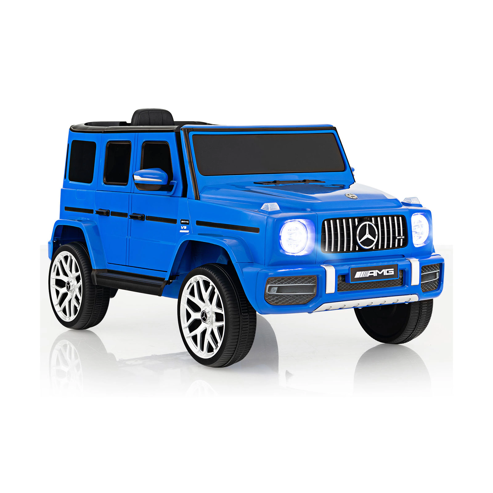 SUGIFT Kids Navy 12V SUV Ride On Car with Remote and Detachable Bumper 41.5-in W 21.5-in H 66-lb Seat Capacity
